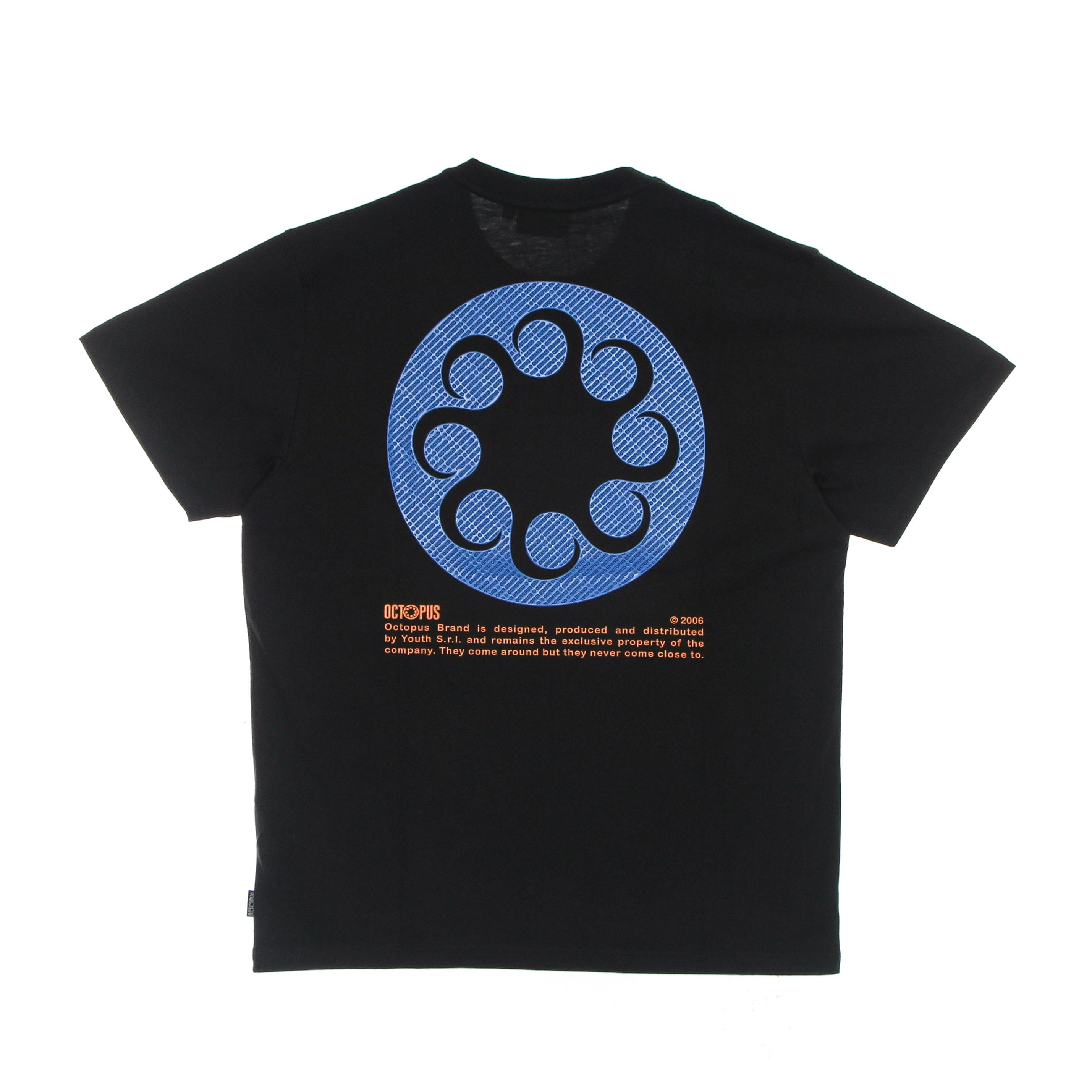 Octopus, Maglietta Uomo Logo Tee, Black