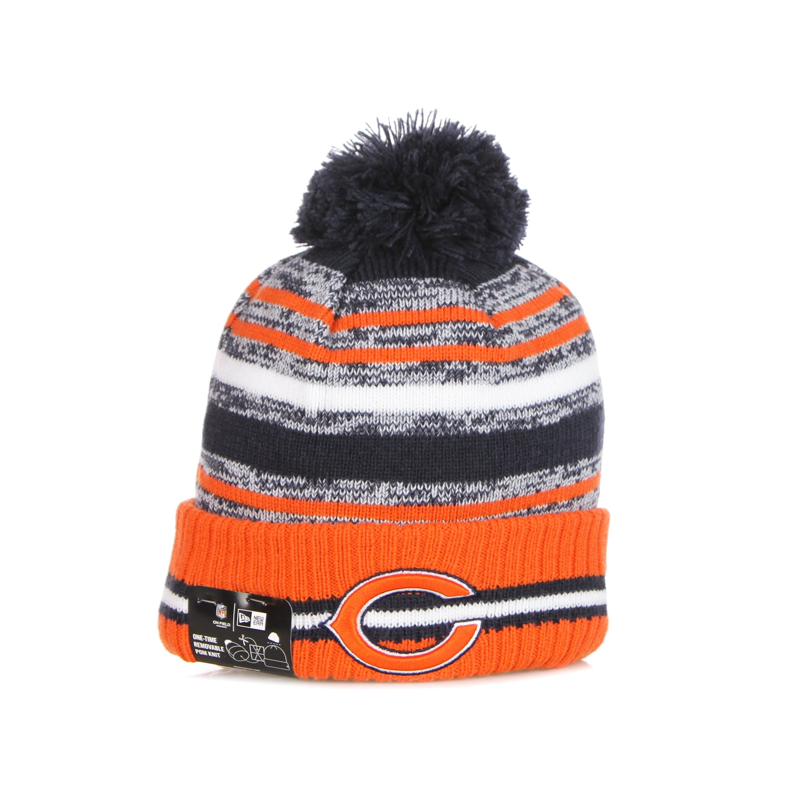 New Era, Cappello Pom Pom Uomo Nfl Sport Knit Chibea, Original Team Colors