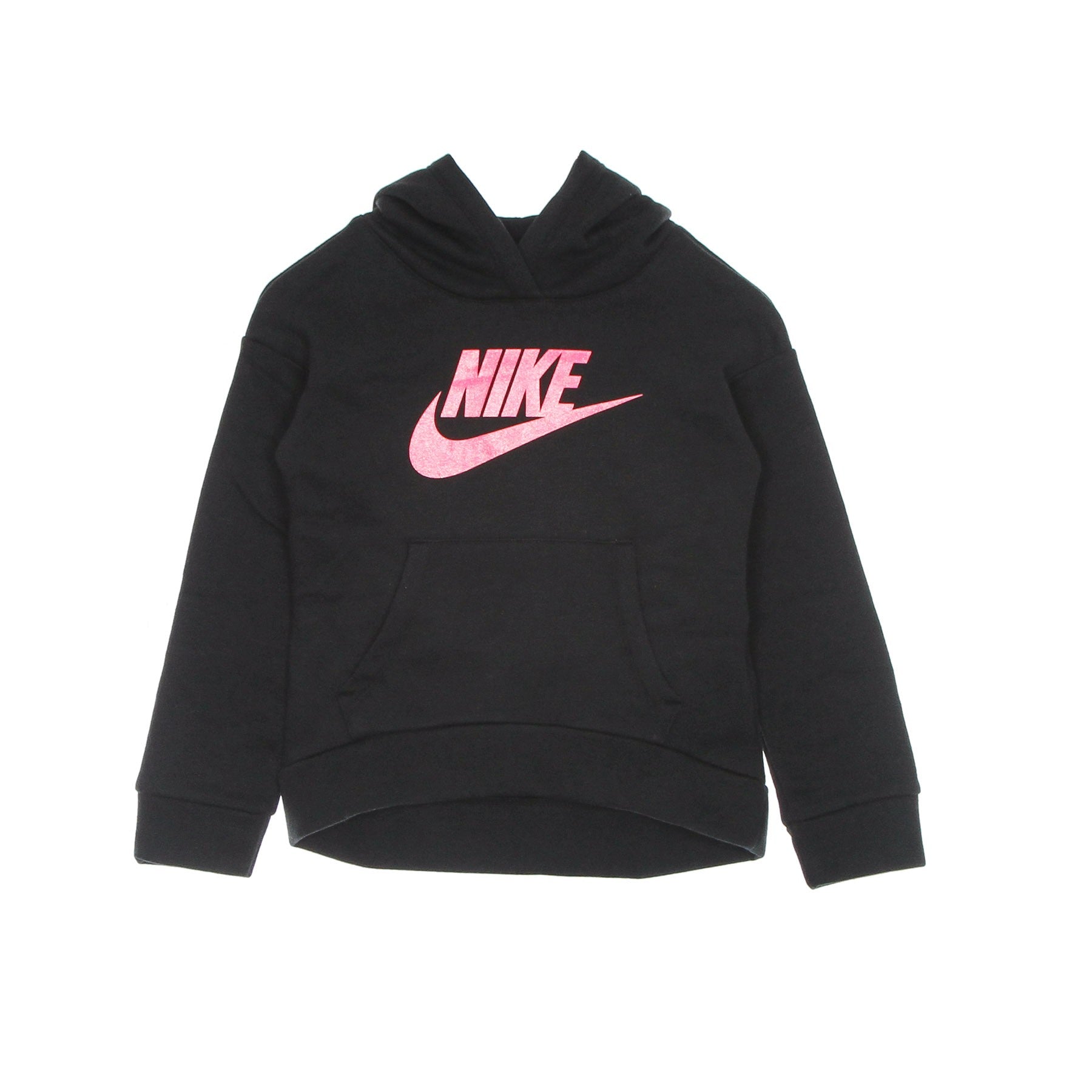 Nike, Felpa Cappuccio Bambina Futura Fleece Hoodie, Black