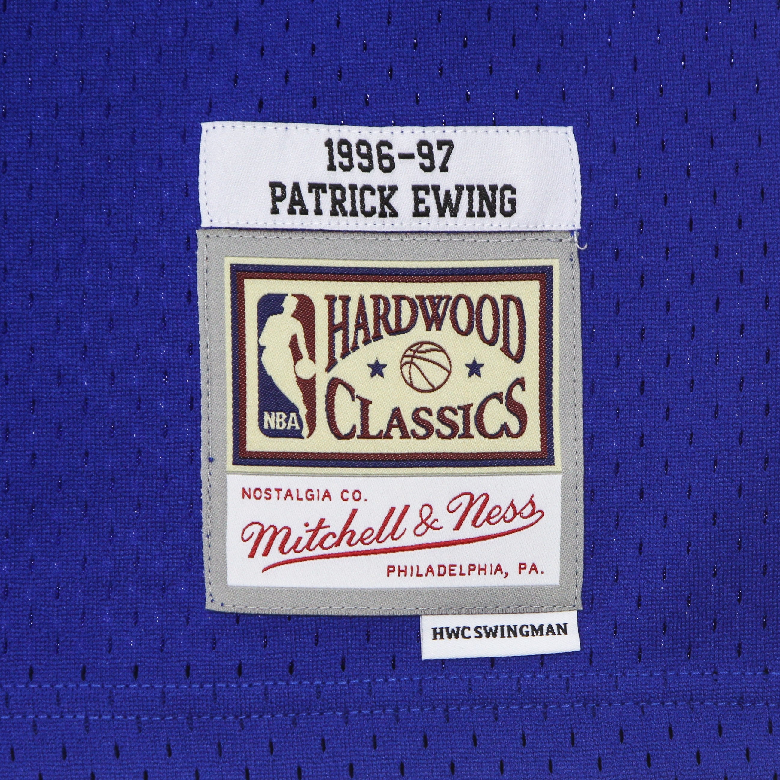 Mitchell & Ness, Canotta Basket Uomo Nba Swingman Jersey Hardwood Classics No 33 Patrick Ewing 1996-97 Neykni, 