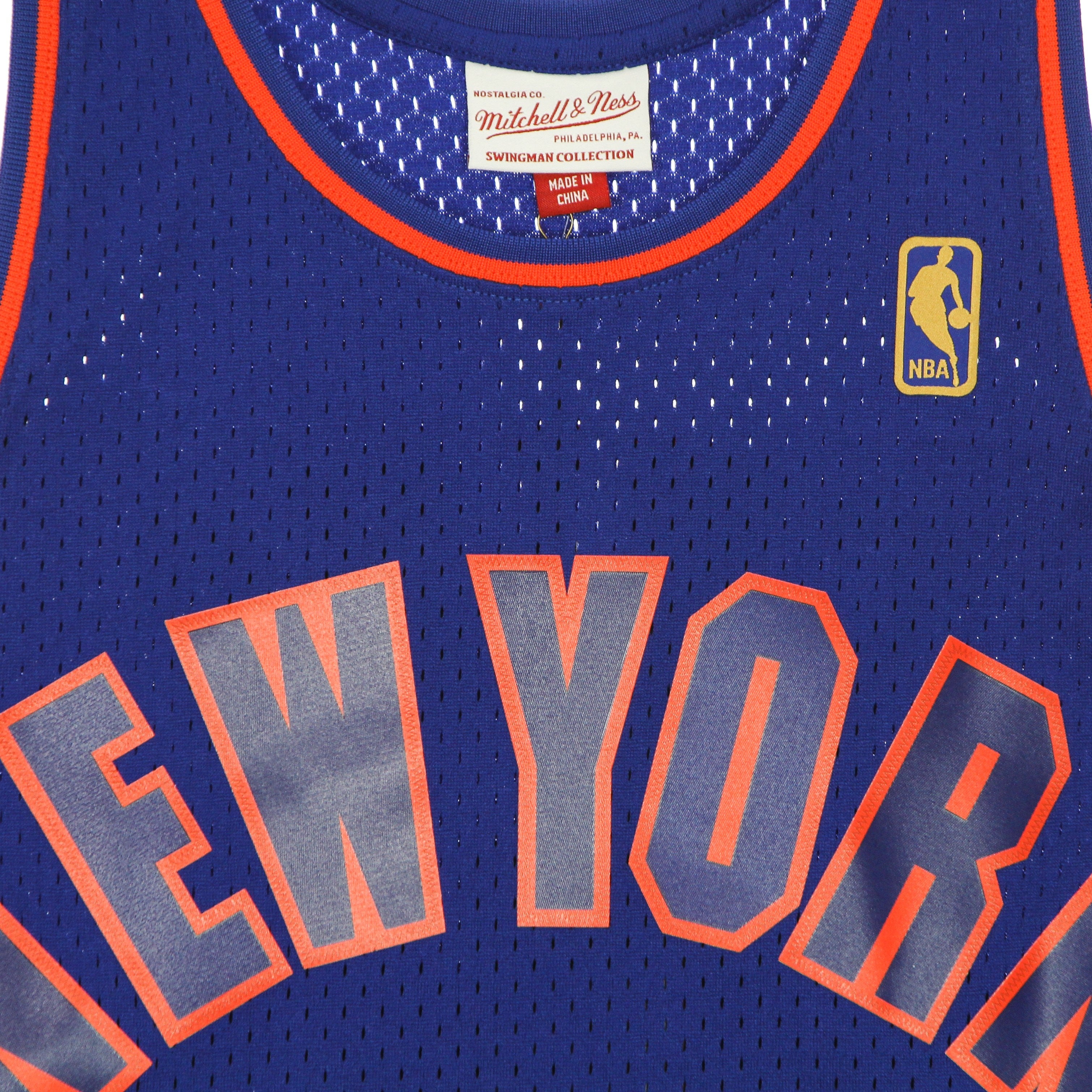 Mitchell & Ness, Canotta Basket Uomo Nba Swingman Jersey Hardwood Classics No 33 Patrick Ewing 1996-97 Neykni, 