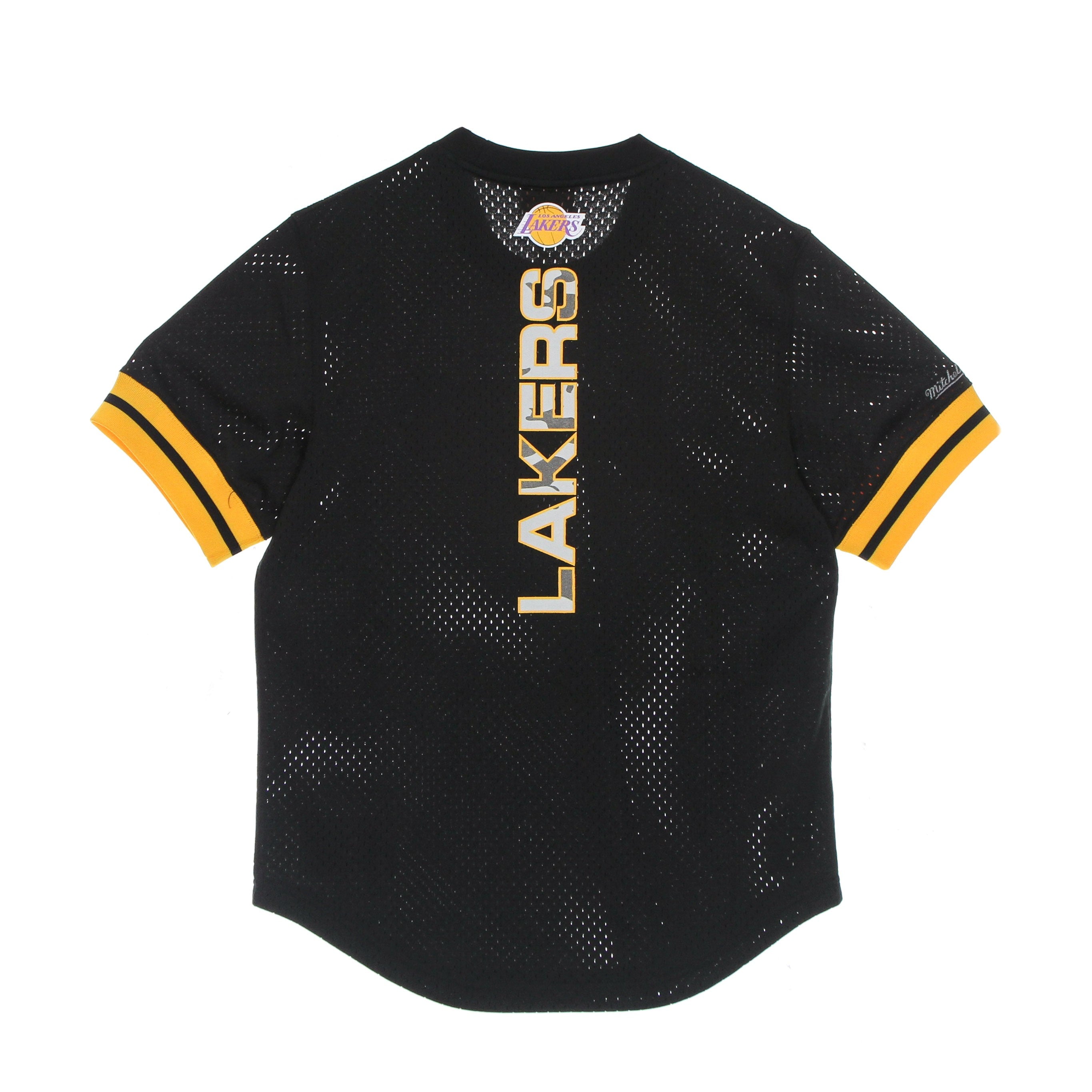 Mitchell & Ness, Casacca Girocollo Uomo Nba Camo Reflective Mesh Crewneck Loslak, 