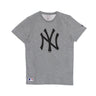 New Era, Maglietta Uomo Mlb Team Logo Tee Neyyan, Light Grey Heather