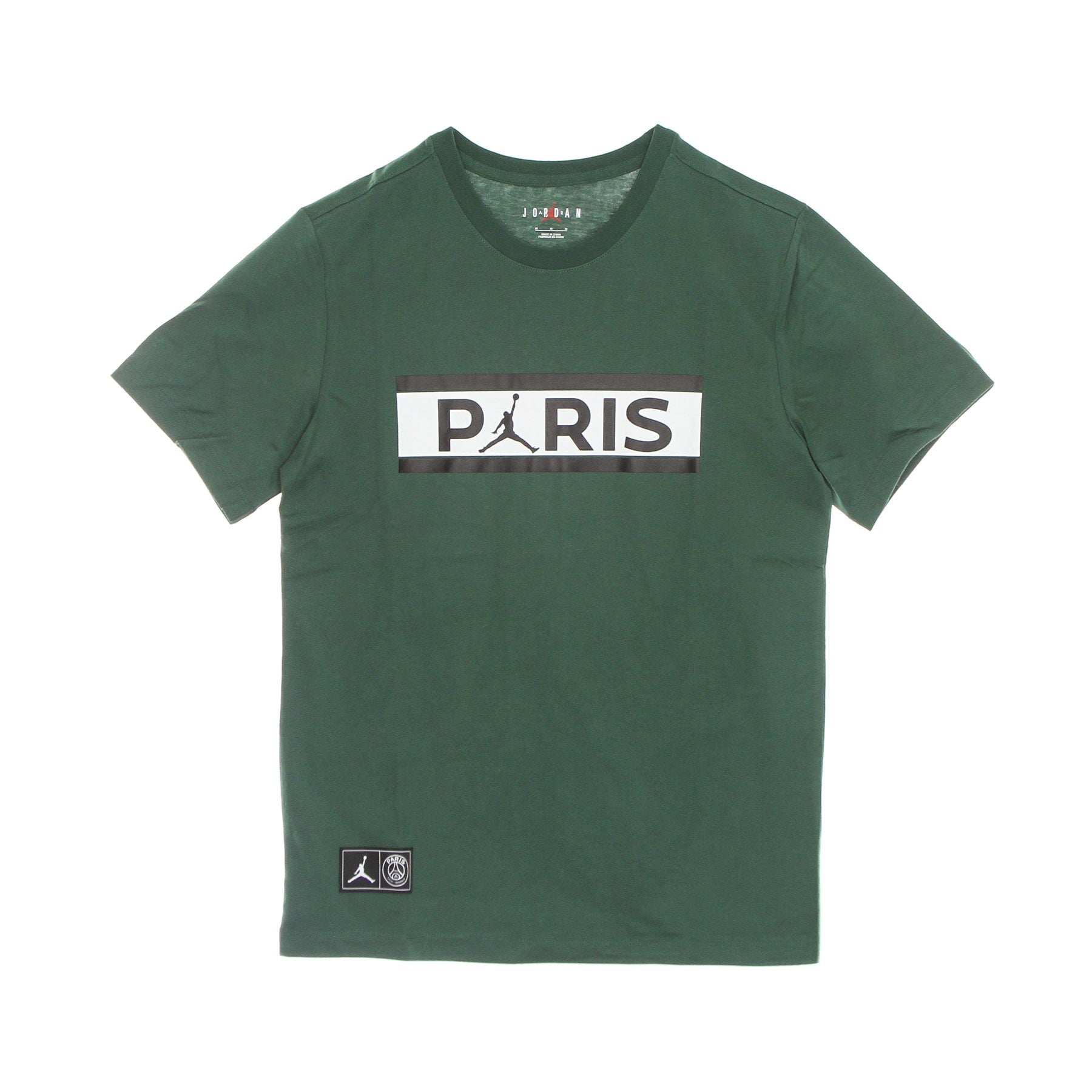 Maglietta Uomo Paris Saint Germain Wordmark Tee Noble Green/white