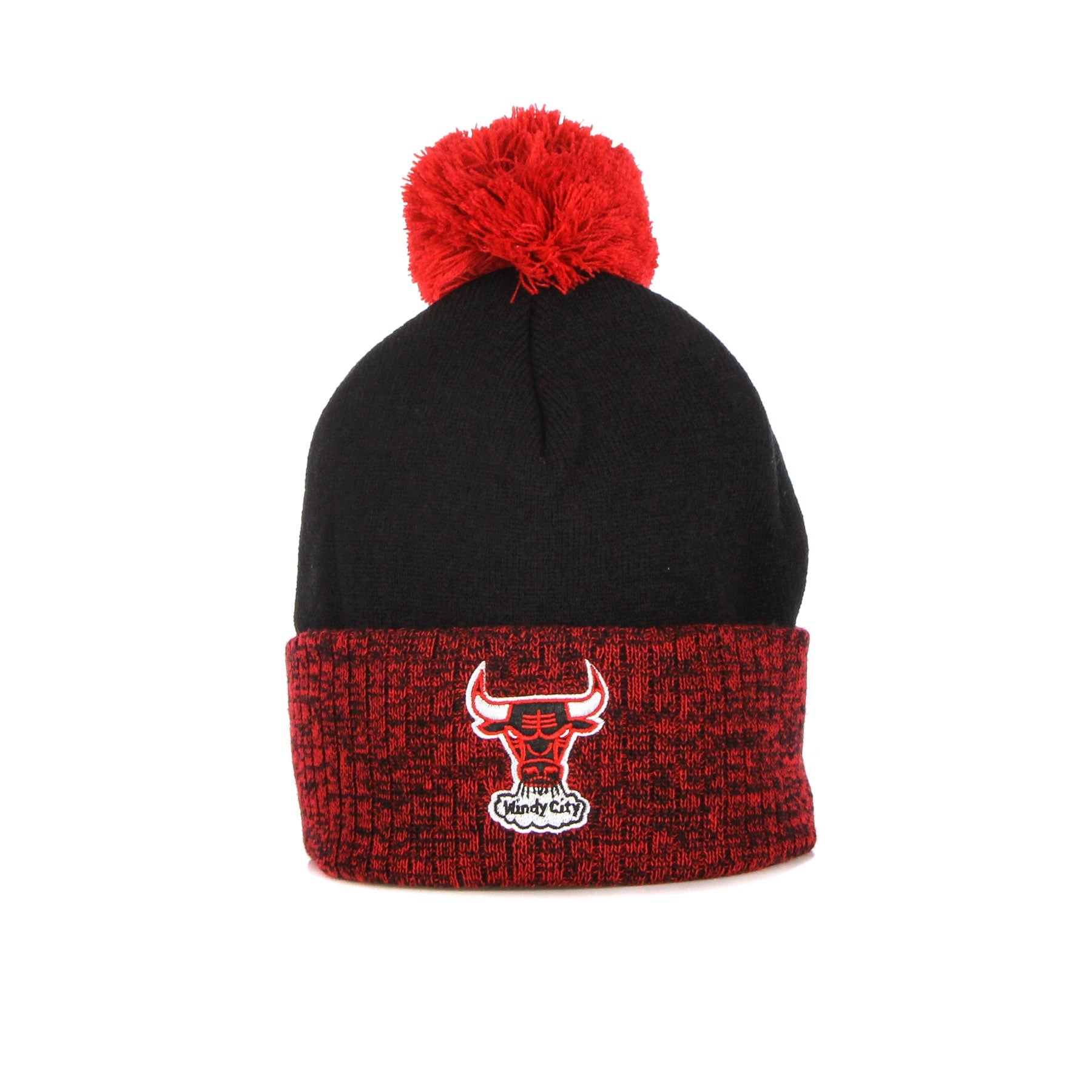 Mitchell & Ness, Cappello Pom Pom Uomo Nba Two Tone Pom Beanie Hardwood Classics Chibul, Black