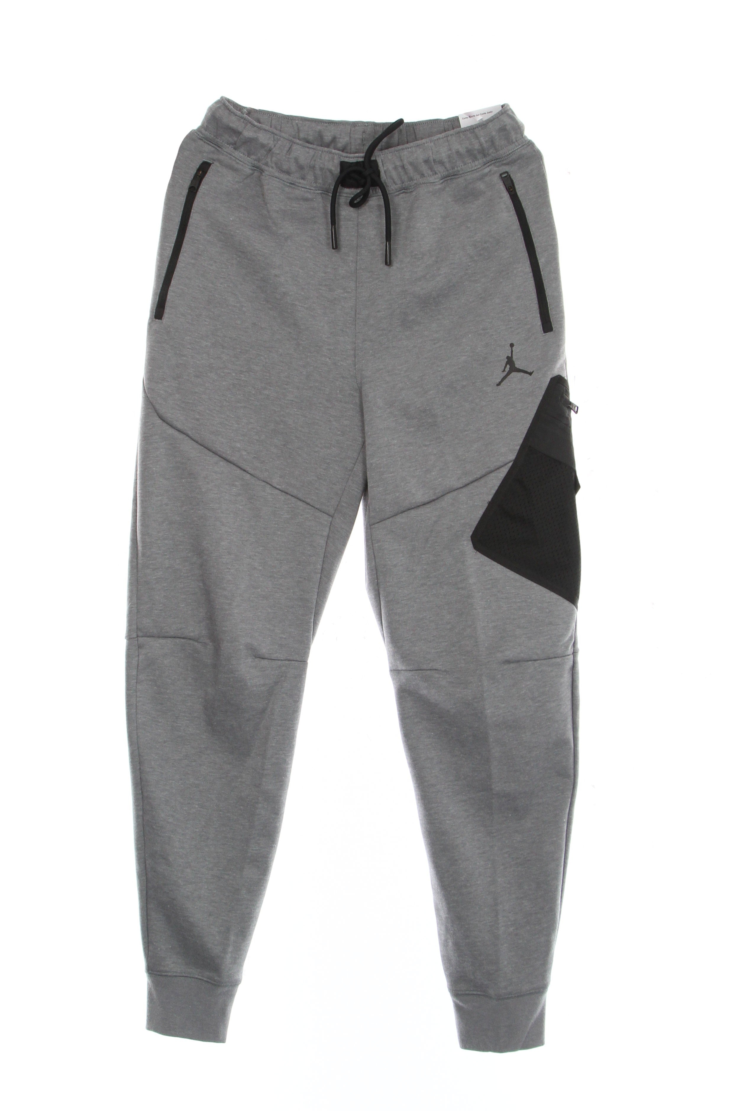 Jordan, Pantalone Tuta Leggero Uomo Dri Fit Air Statement Fleece Pant, Carbon Heather/black/black