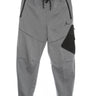 Jordan, Pantalone Tuta Leggero Uomo Dri Fit Air Statement Fleece Pant, Carbon Heather/black/black