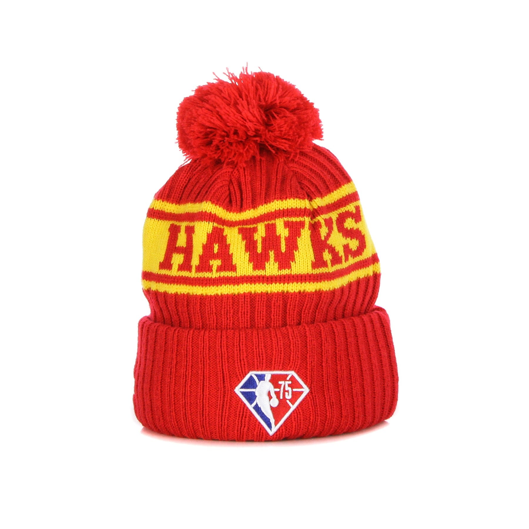 New Era, Cappello Pom Pom Uomo Nba Draft Knit Atlhaw, 