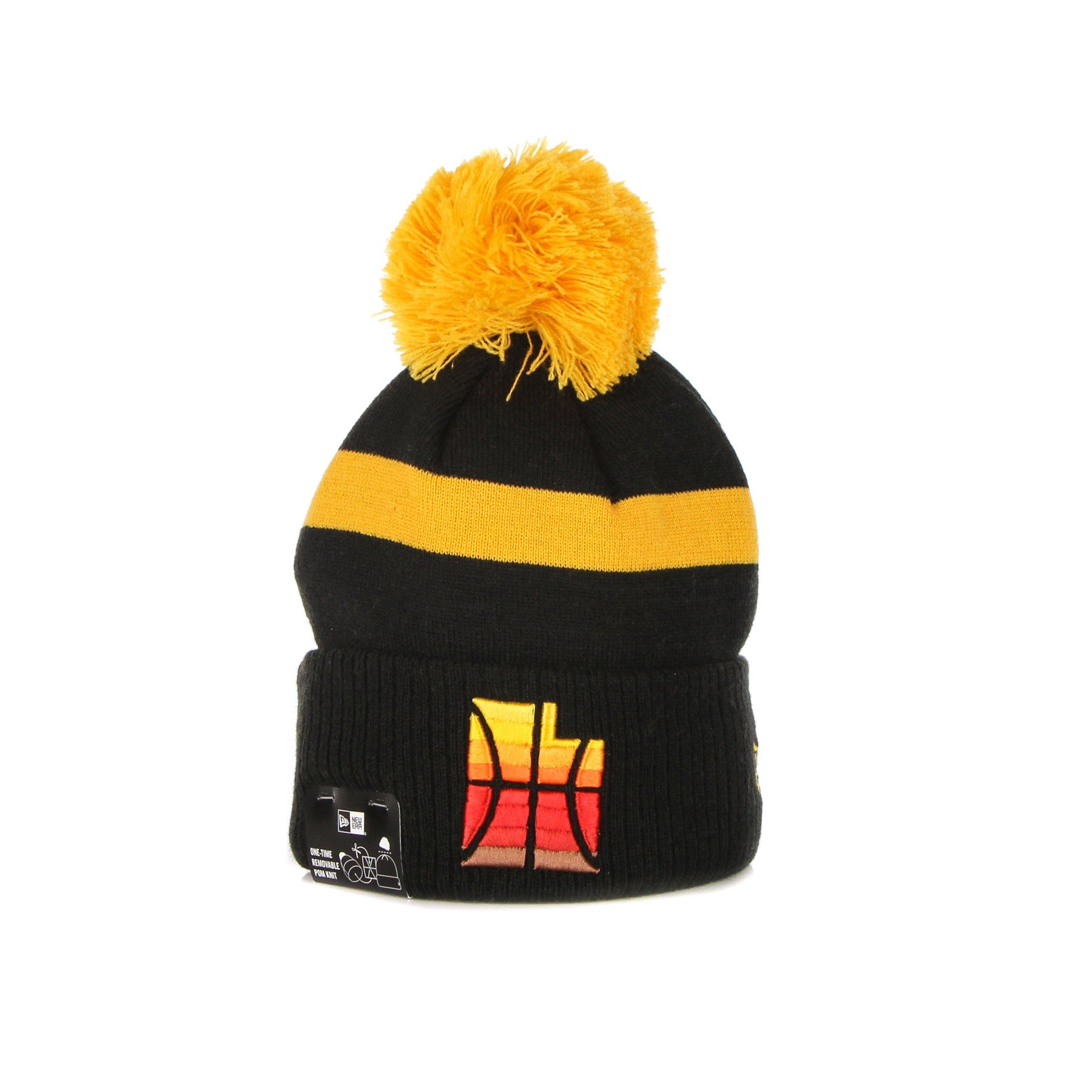 New Era, Cappello Pom Pom Uomo Nba City Off Knit Utajaz, Original Team Colors