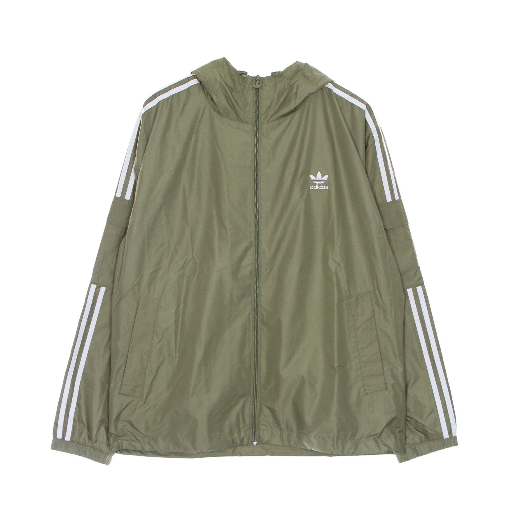 Adidas, Giacca A Vento Uomo 3 Stripes Classic Windbreaker, Orbit Green