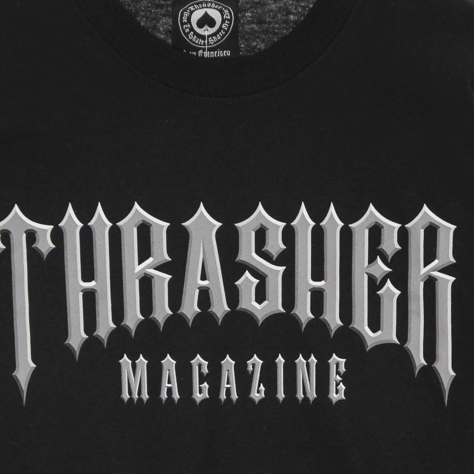 Thrasher, Maglietta Manica Lunga Uomo Low Low Logo L/s Tee, 