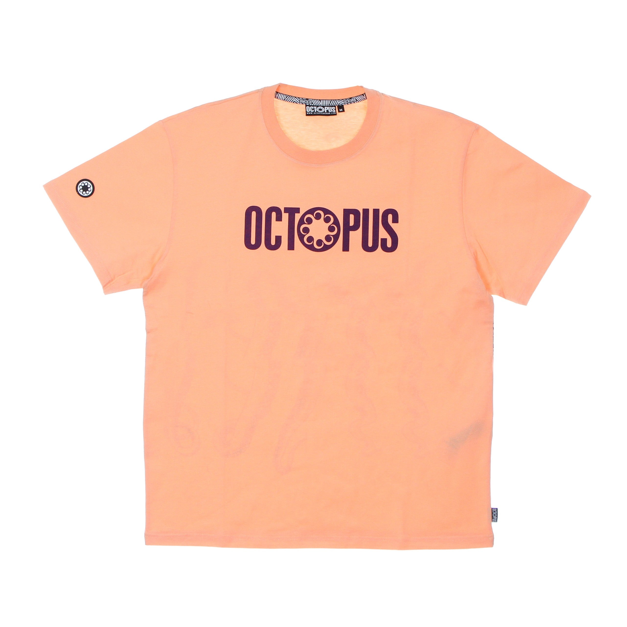 Octopus, Maglietta Uomo Outline Logo Tee, Peach