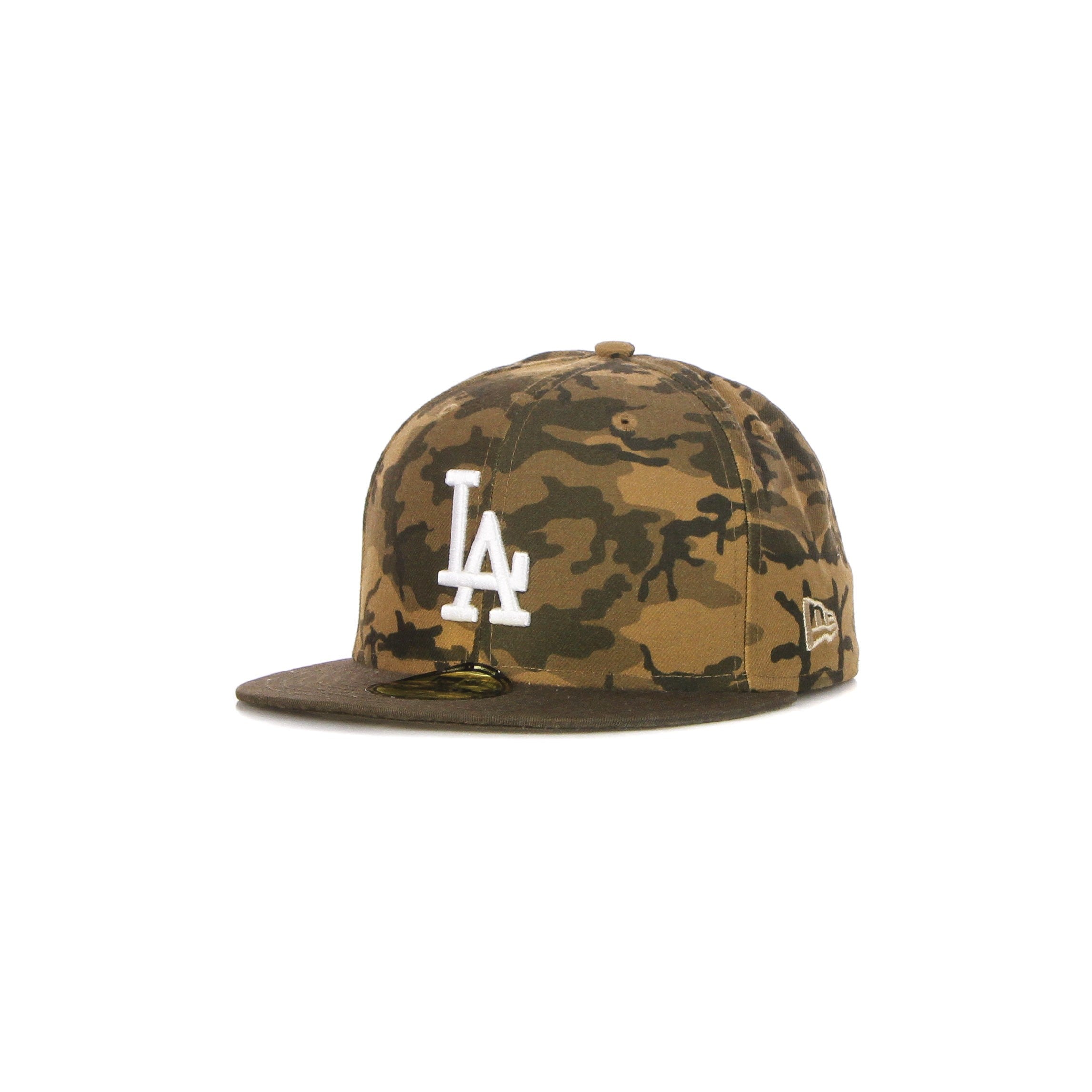 New Era, Cappellino Visiera Piatta Uomo Camo Team Fitted Losdod, Marrone/mimetico Deserto