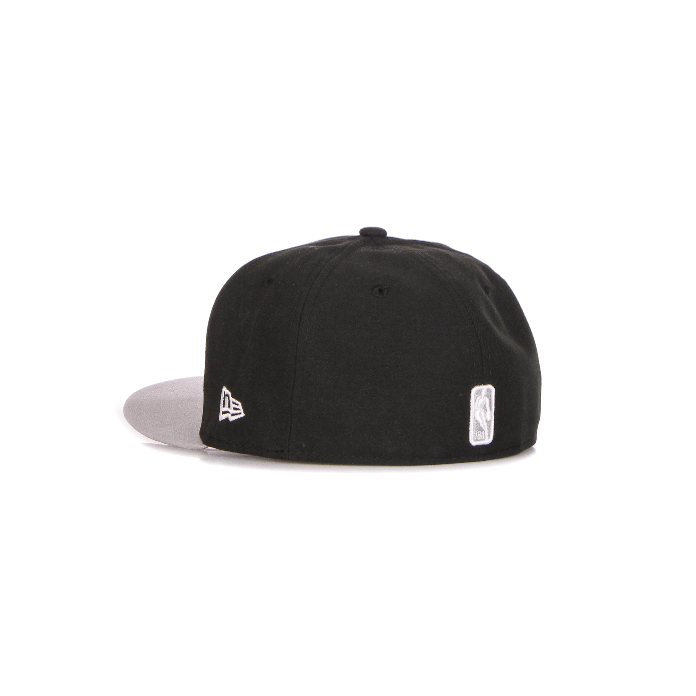 Flat Visor Cap Men Nba Basic Bronet Black/grey