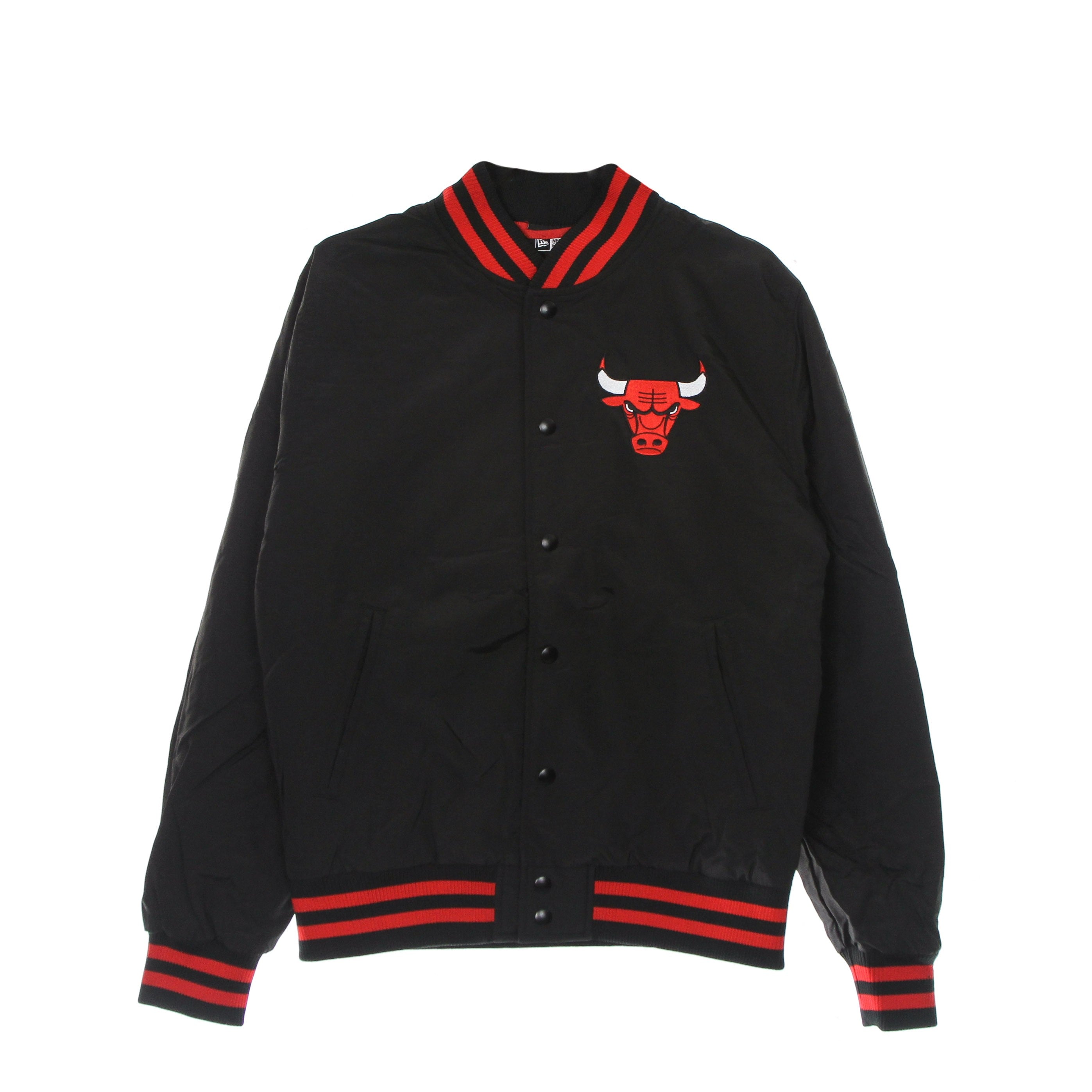 New Era, Giubbotto Bomber Uomo Nba Team Wordmark Bomber Chibul, Black/original Team Colors