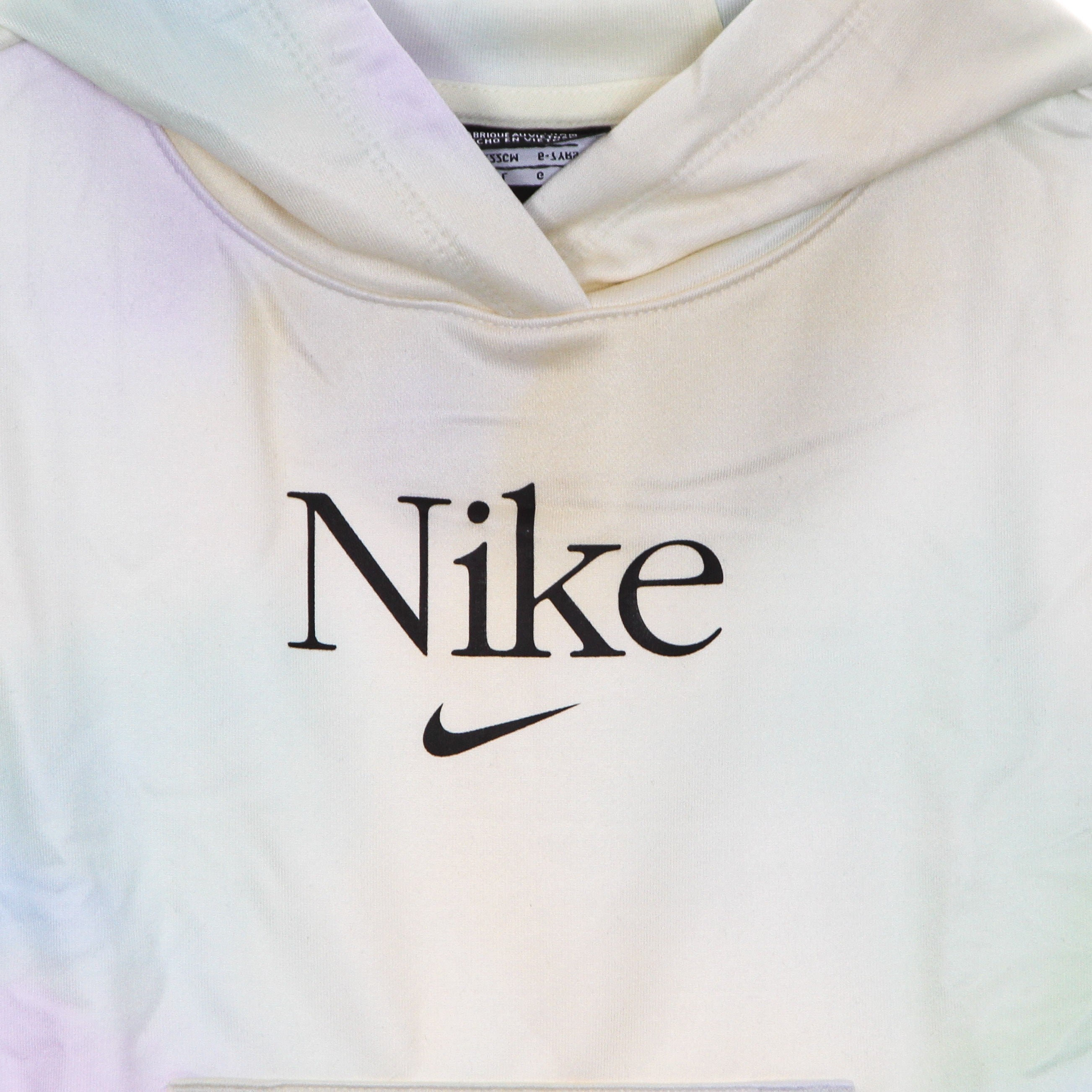 Nike, Felpa Cappuccio Bambina Aura All Over Print Fleece Pullover Hoodie, 