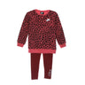 Nike, Completo Tuta Bambina Fleece Crew& Legging Set, Pomegranate