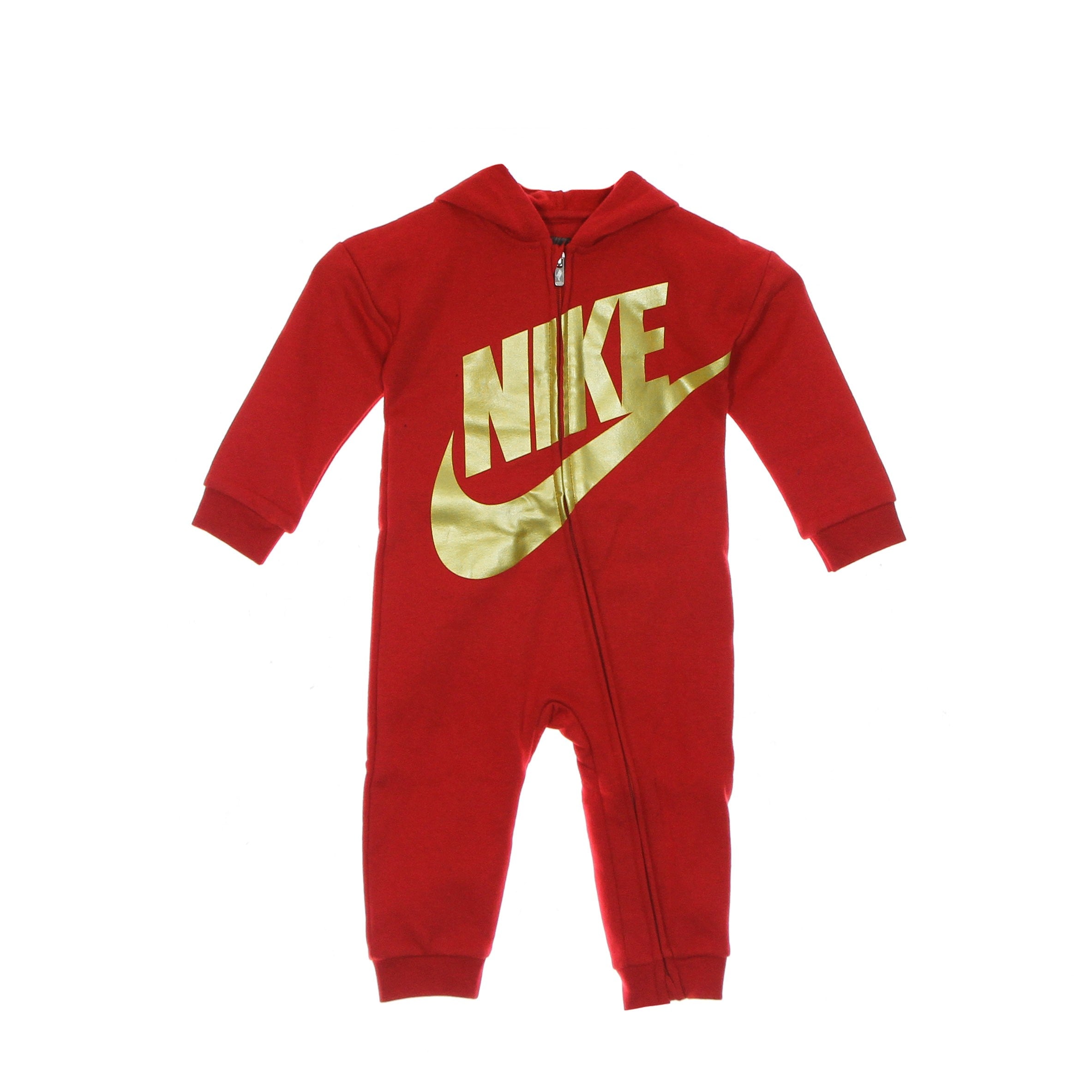 Nike, Tuta Intera Neonato Metallic Hybrid Gifting Coverall, University Red