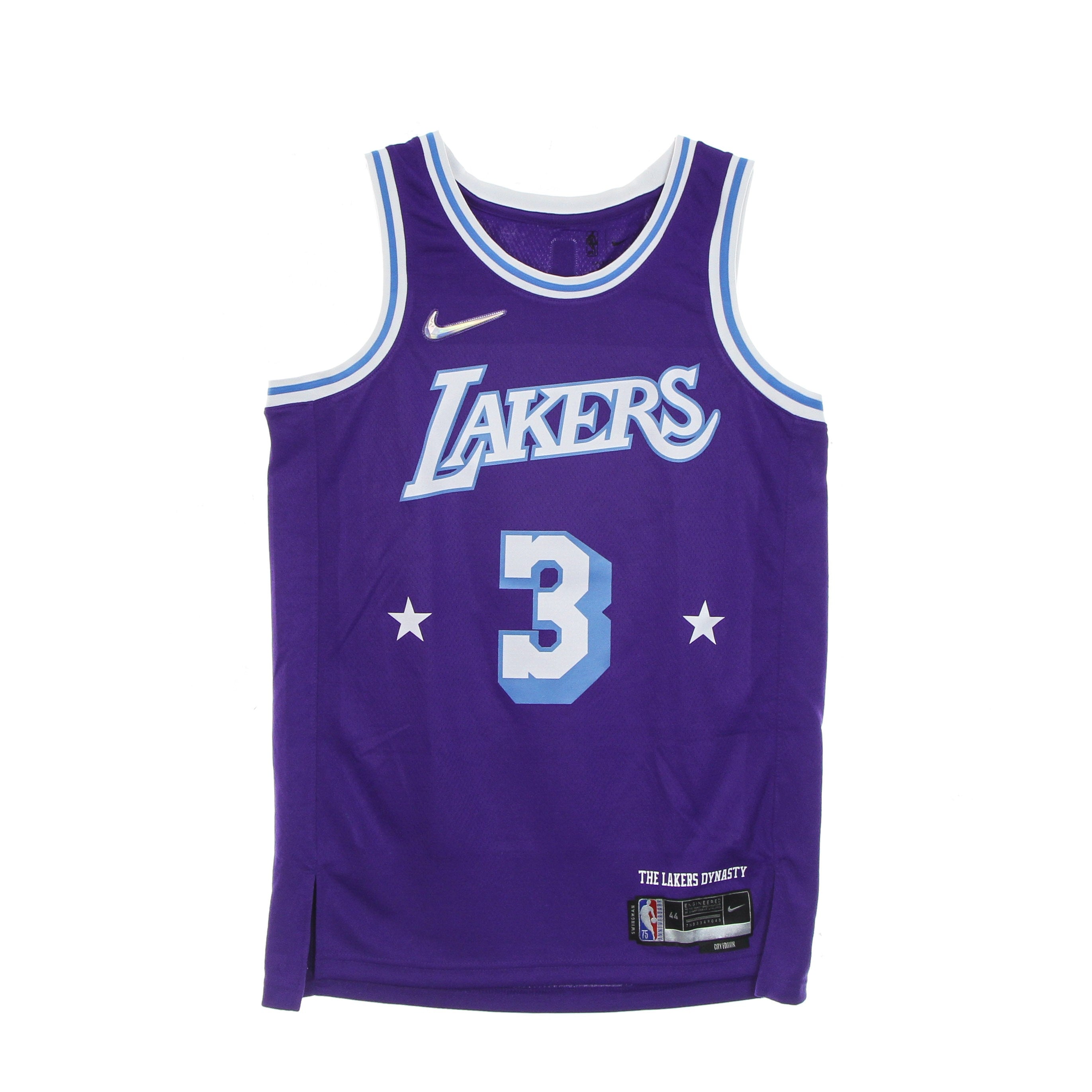 Nike Nba, Canotta Basket Uomo Nba Dri Fit Swingman Jersey City Edition 21 No 3 Anthony Davis Loslak, 