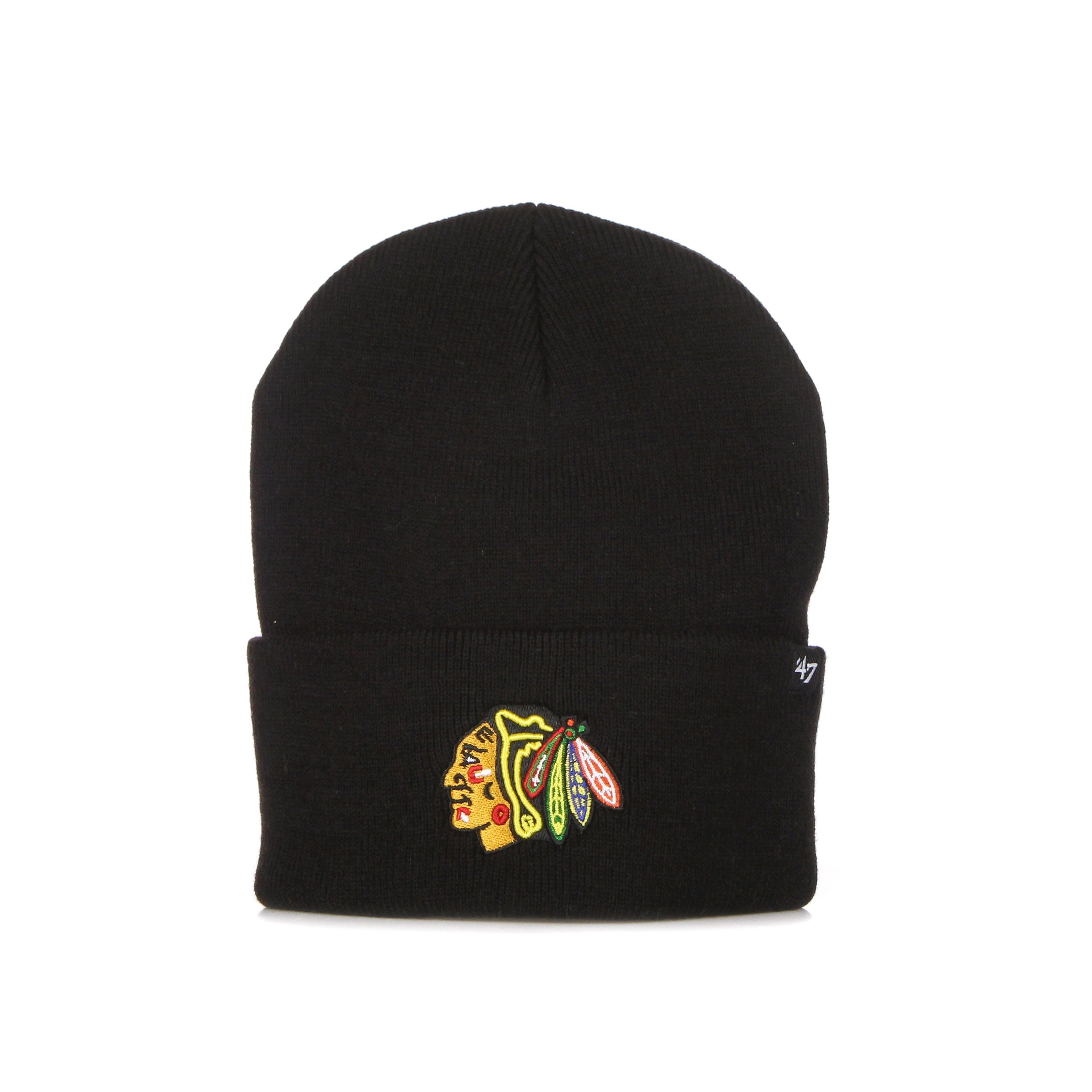 47 Brand, Cappello Uomo Nhl Haymaker Cuff Knit Chibla, Black