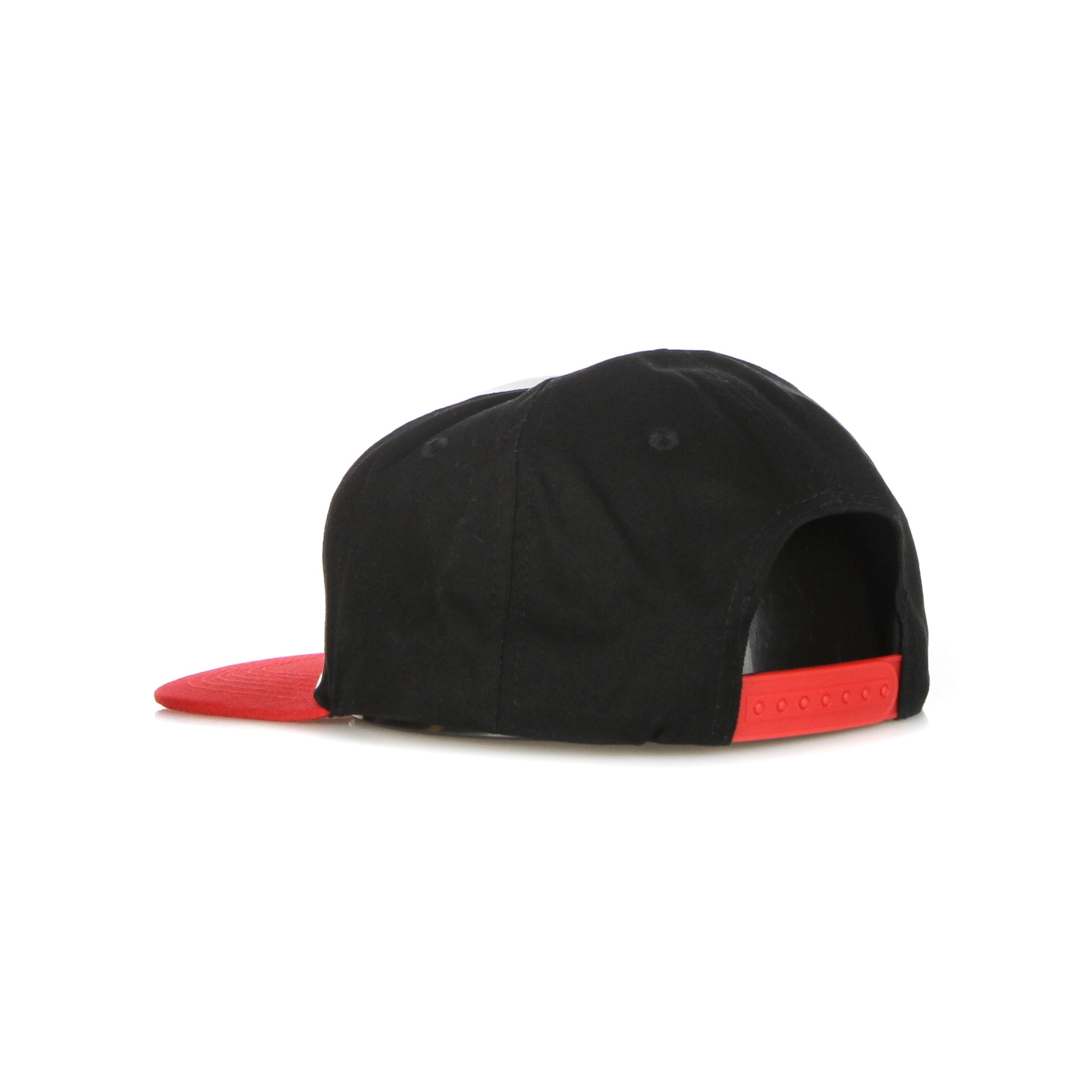 Klassische Dot Snapback Herren-Flachschirmmütze Weiß/Schwarz/Rot