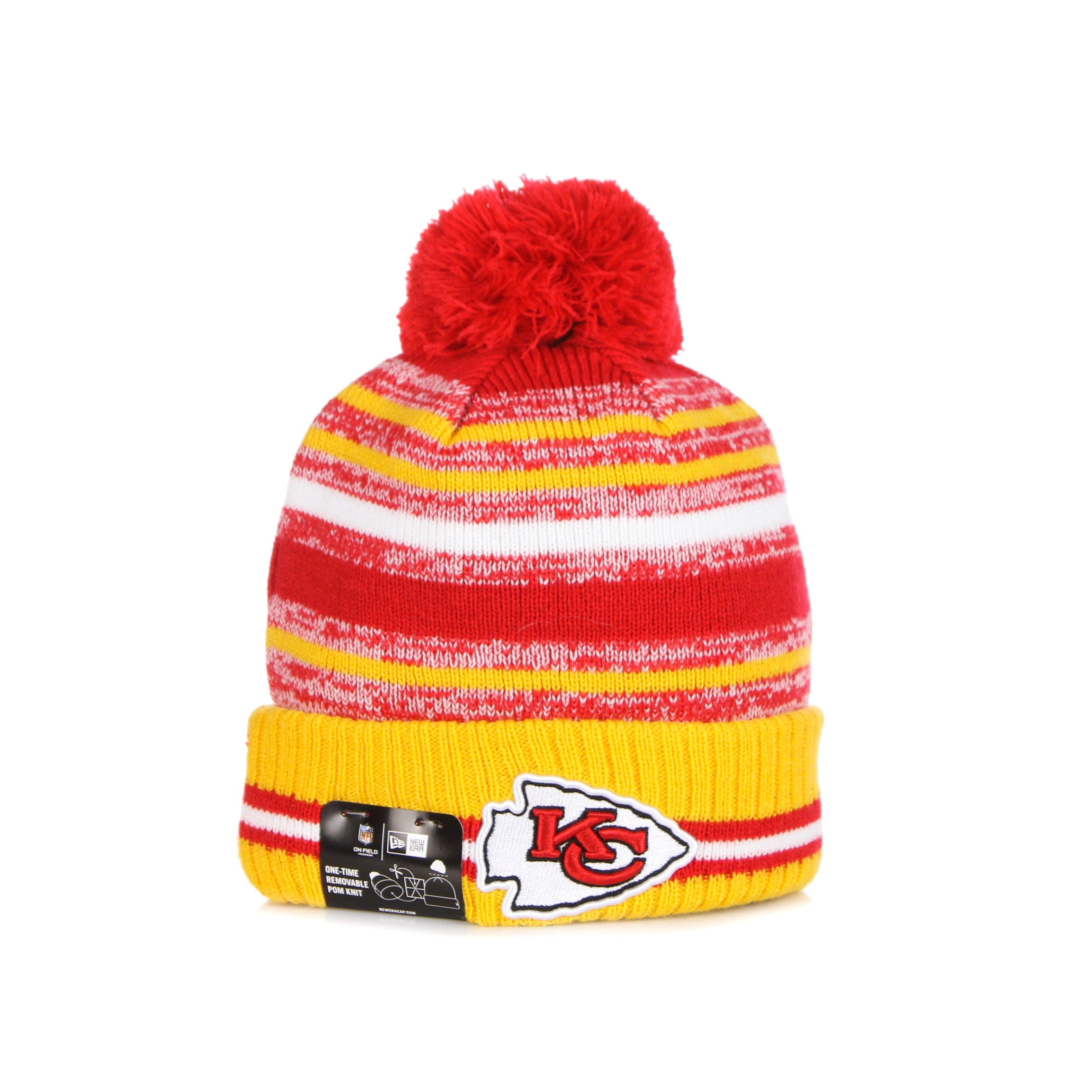 New Era, Cappello Pom Pom Uomo Nfl Sport Knit Kanchi, Original Team Colors