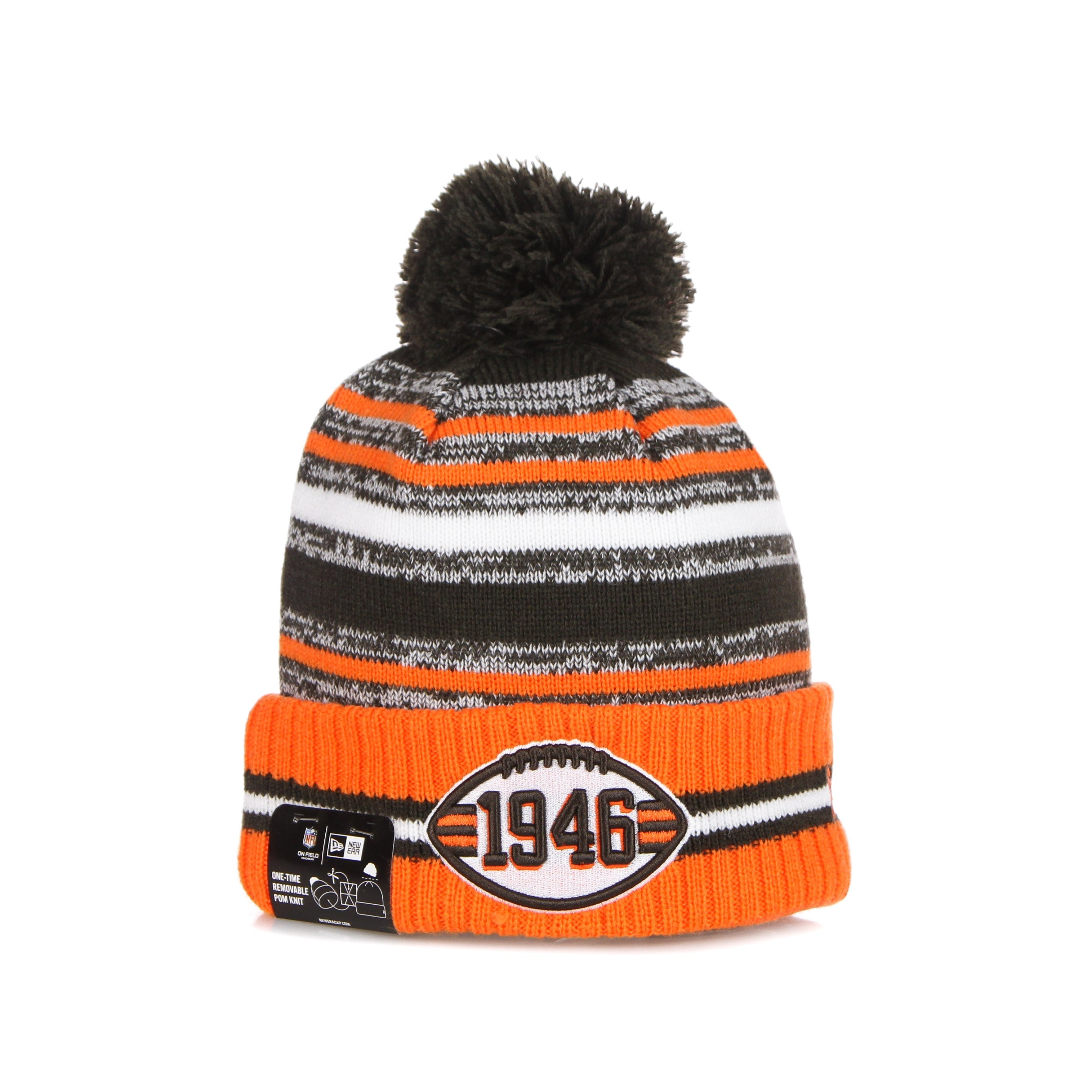 New Era, Cappello Pom Pom Uomo Nfl Sport Knit Clebro, Original Team Colors