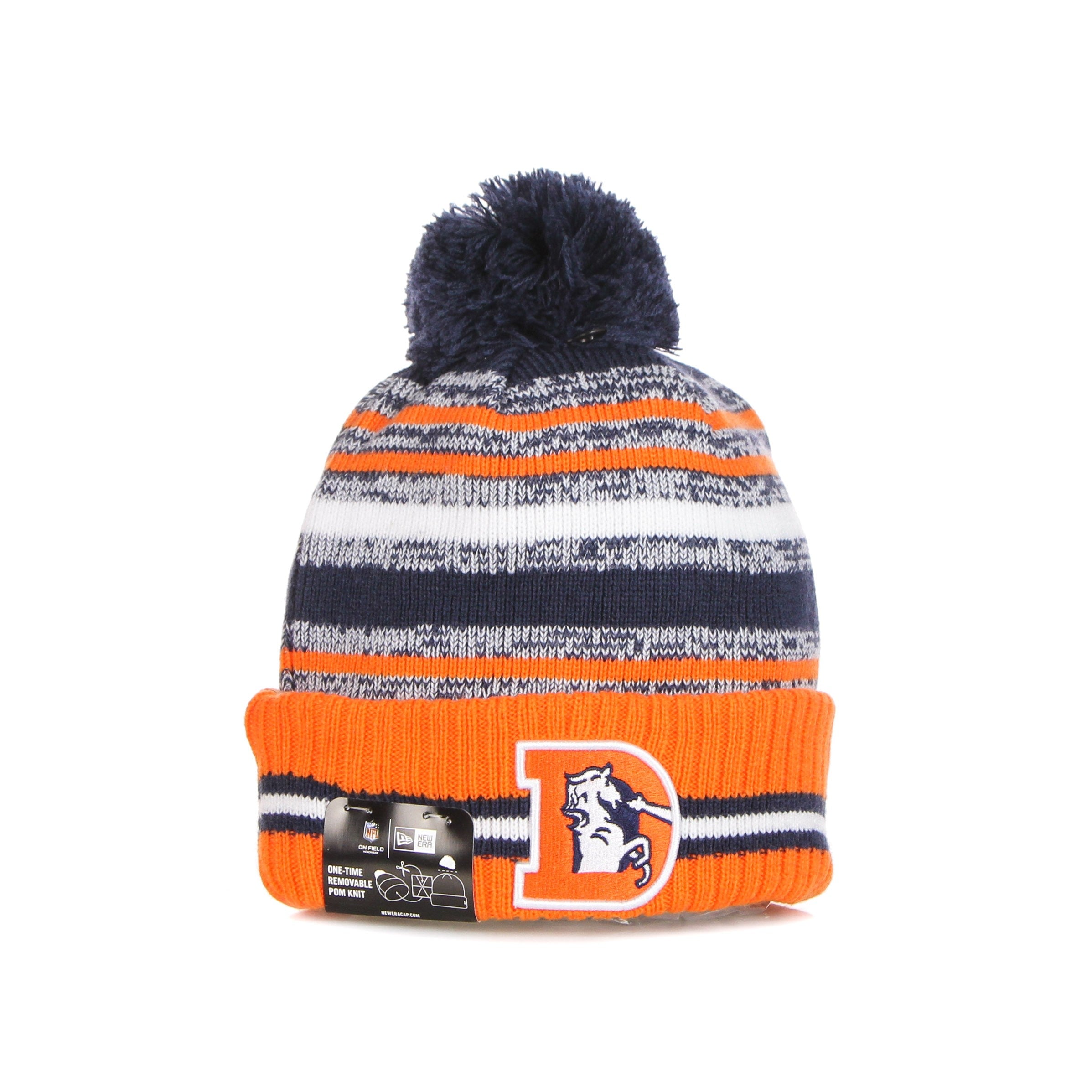 New Era, Cappello Pom Pom Uomo Nfl Sport Knit Denbro, Original Team Colors