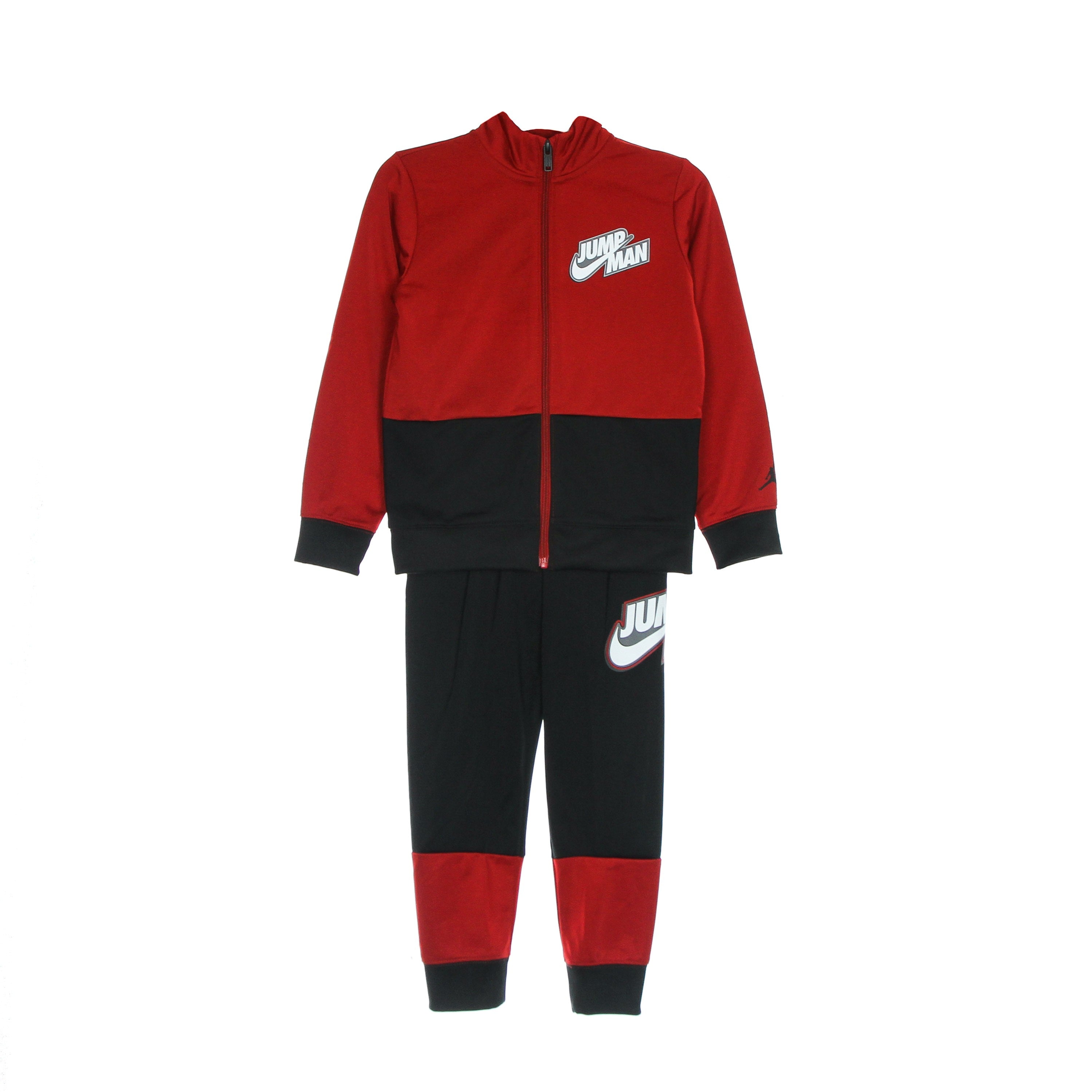 Jordan, Completo Tuta Bambino Jumpman Full Zip Jacket And Pants, Black