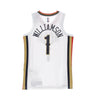 Nike Nba, Canotta Basket Uomo Nba Dri Fit Swingman Jersey City Edition 21 No 1 Zion Williamson Neopel, White/club Gold