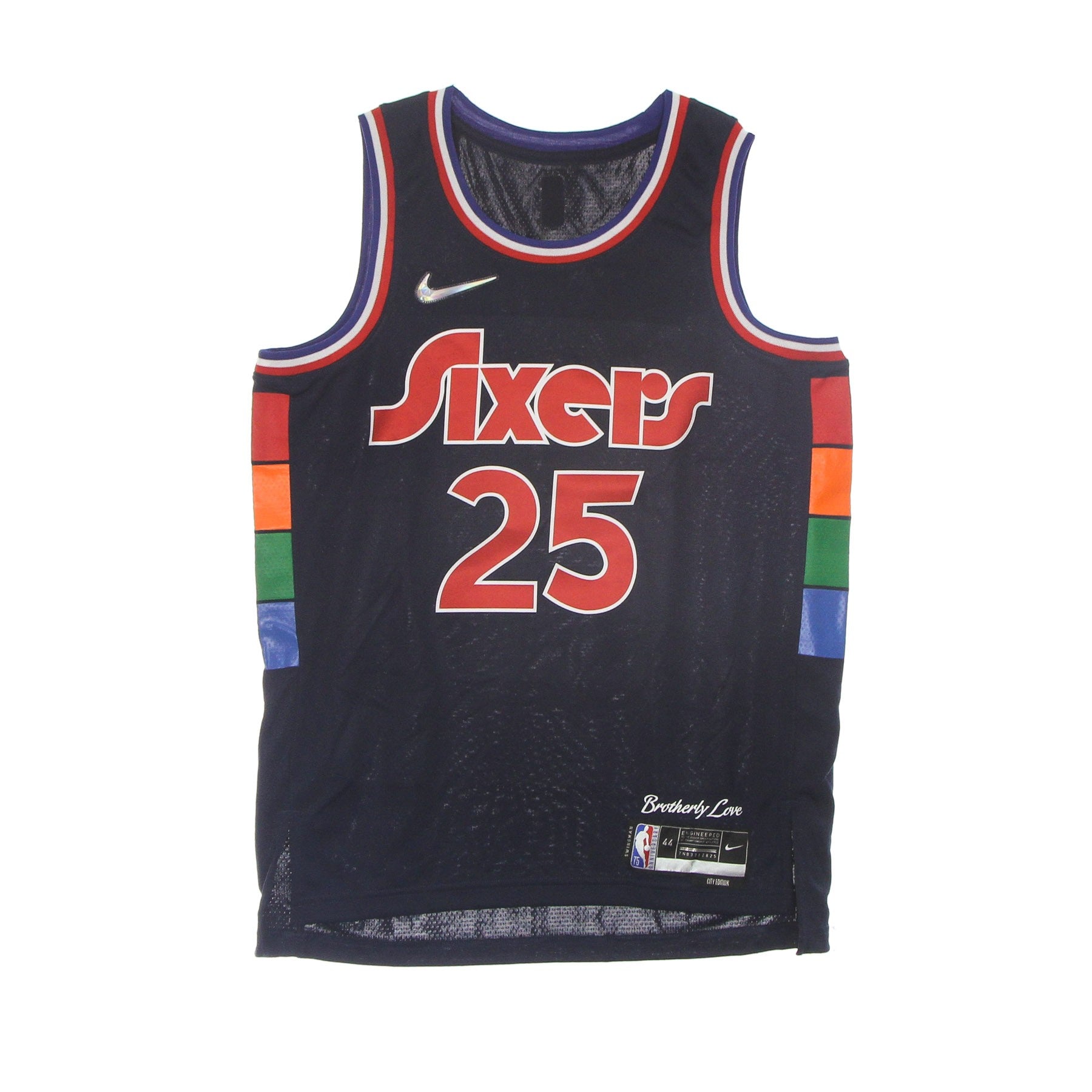 Nike Nba, Canotta Basket Uomo Nba Dri-fit Swingman Jersey City Edition No 25 Ben Simmons Phi76b, College Navy