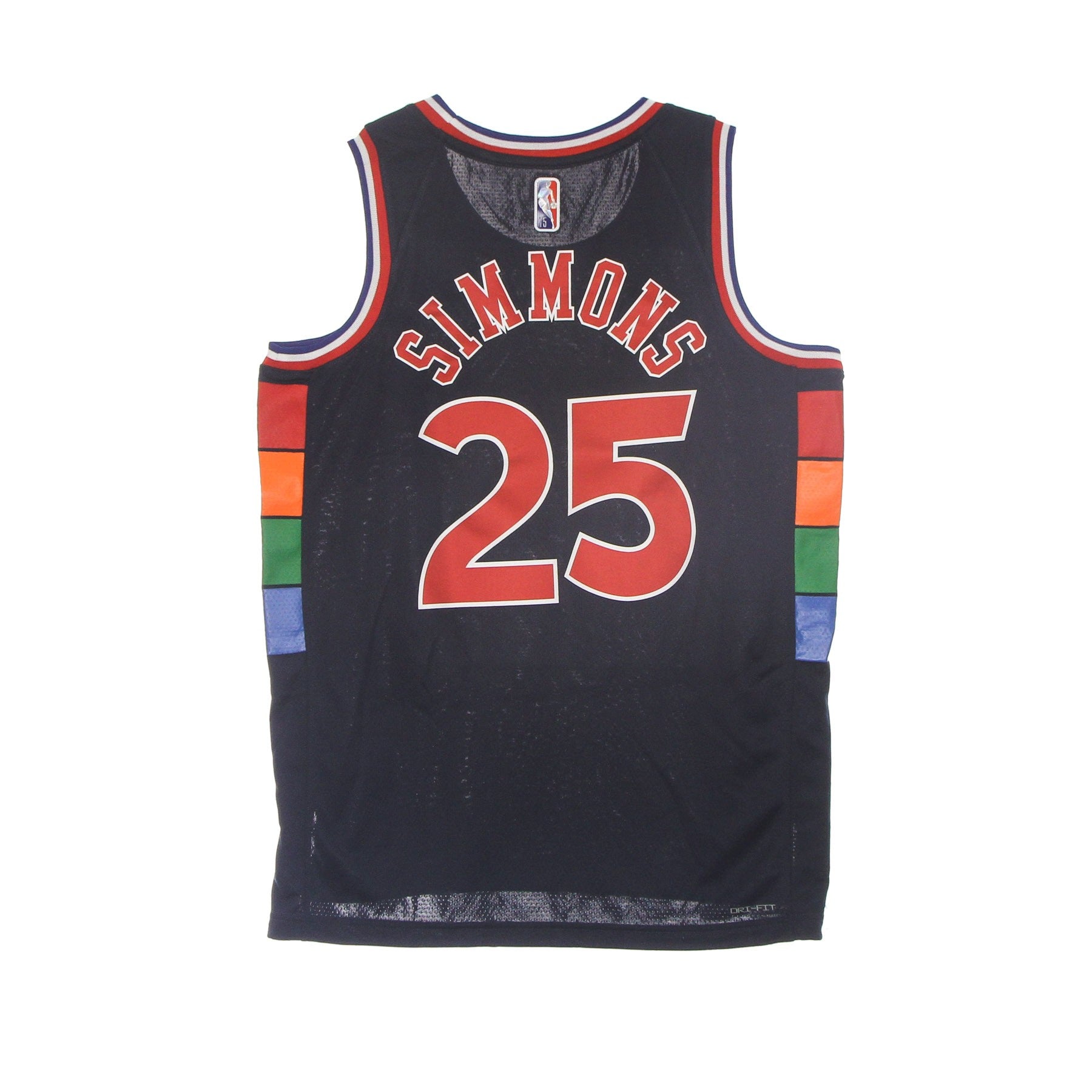 Nike Nba, Canotta Basket Uomo Nba Dri-fit Swingman Jersey City Edition No 25 Ben Simmons Phi76b, 