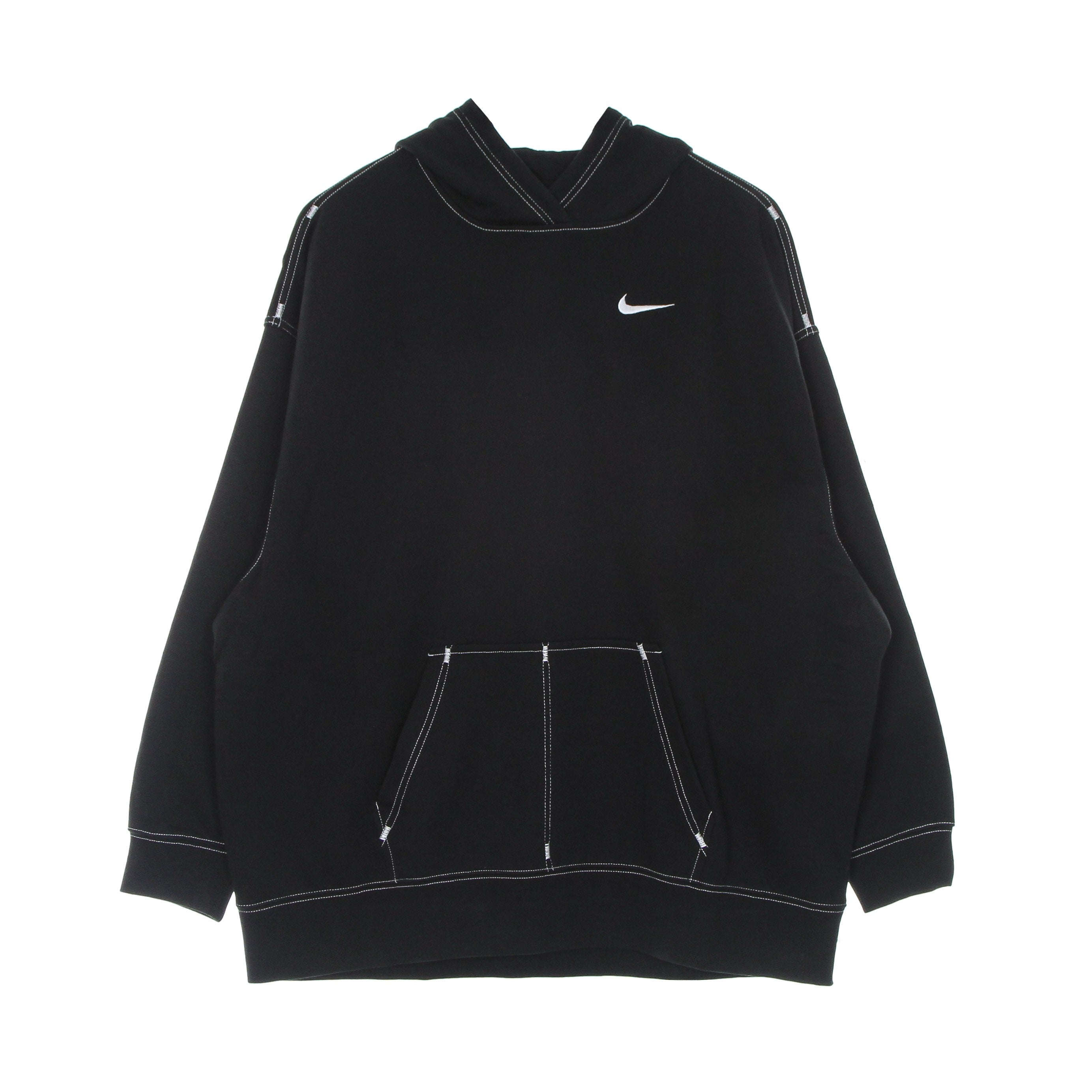 Lightweight Hooded Sweatshirt Women's Sportswear Swoosh Fleece Hoodie Black/black/white/white