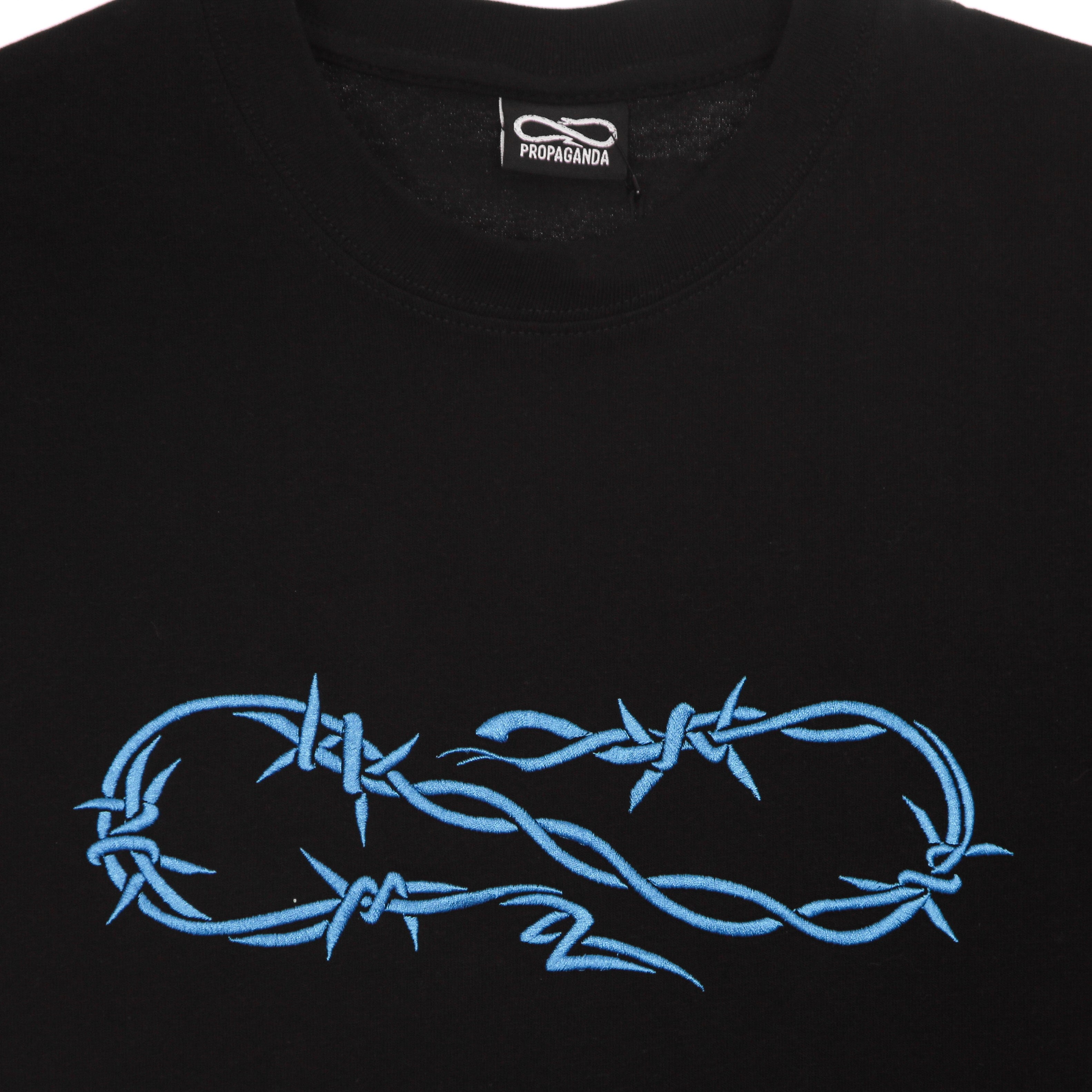 Wire Blue Tee Men's T-Shirt Black/blue