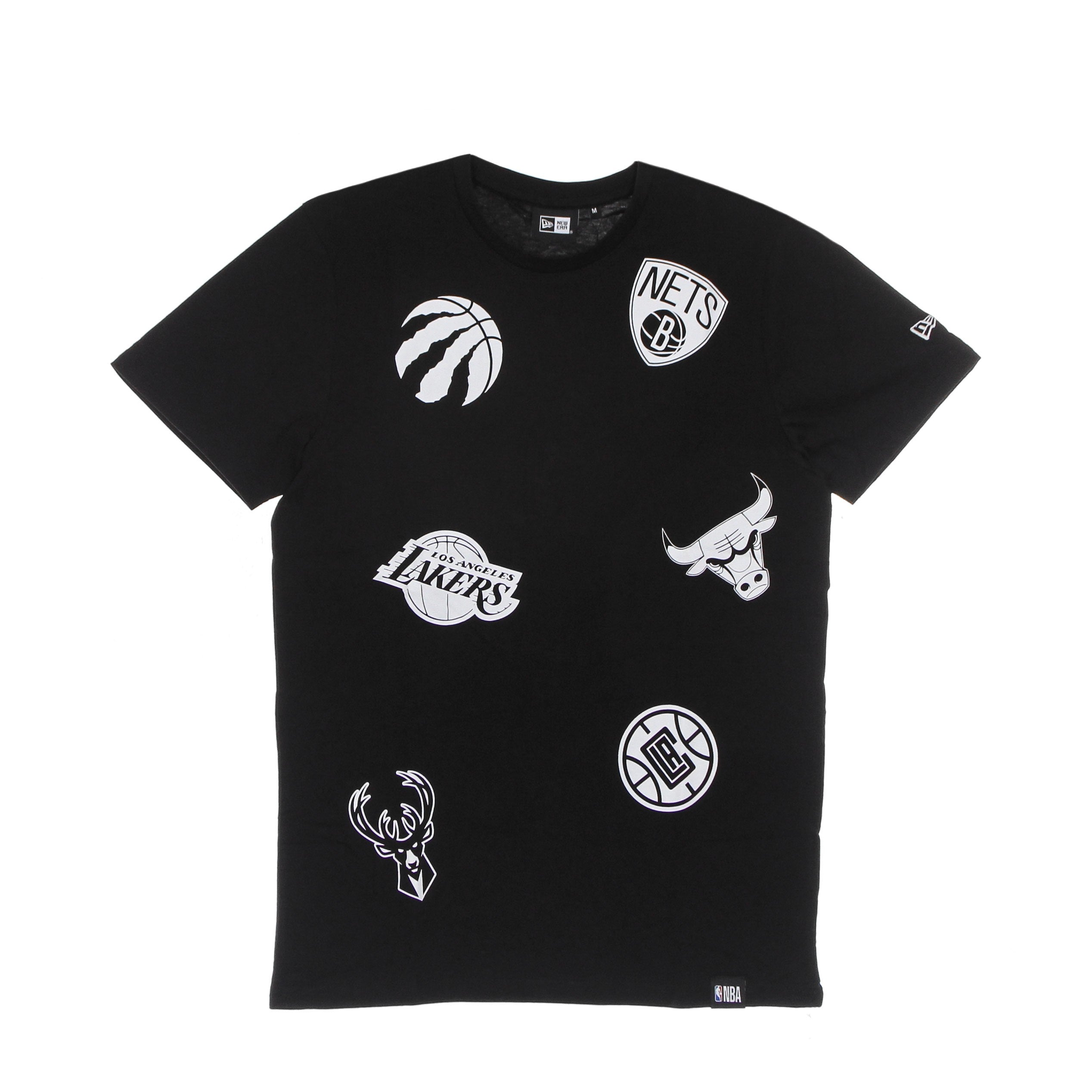 New Era, Maglietta Uomo Nba Multi Team Tee, Black