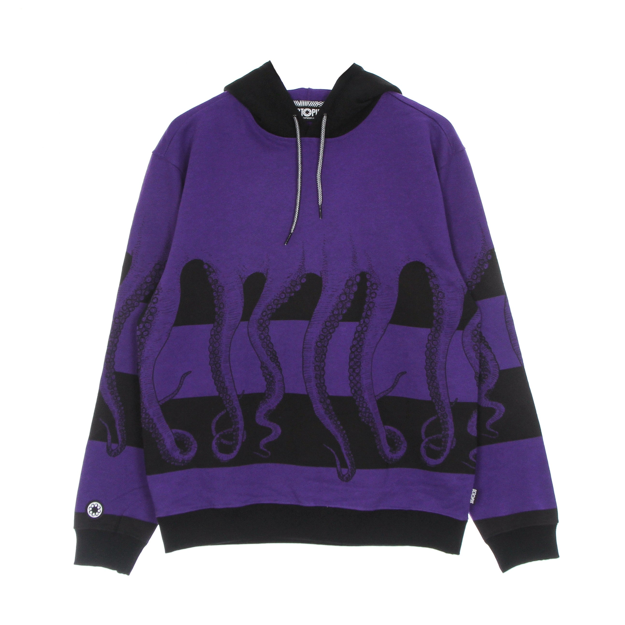 Octopus, Felpa Leggera Cappuccio Uomo Fullback Sh Hoodie, Purple