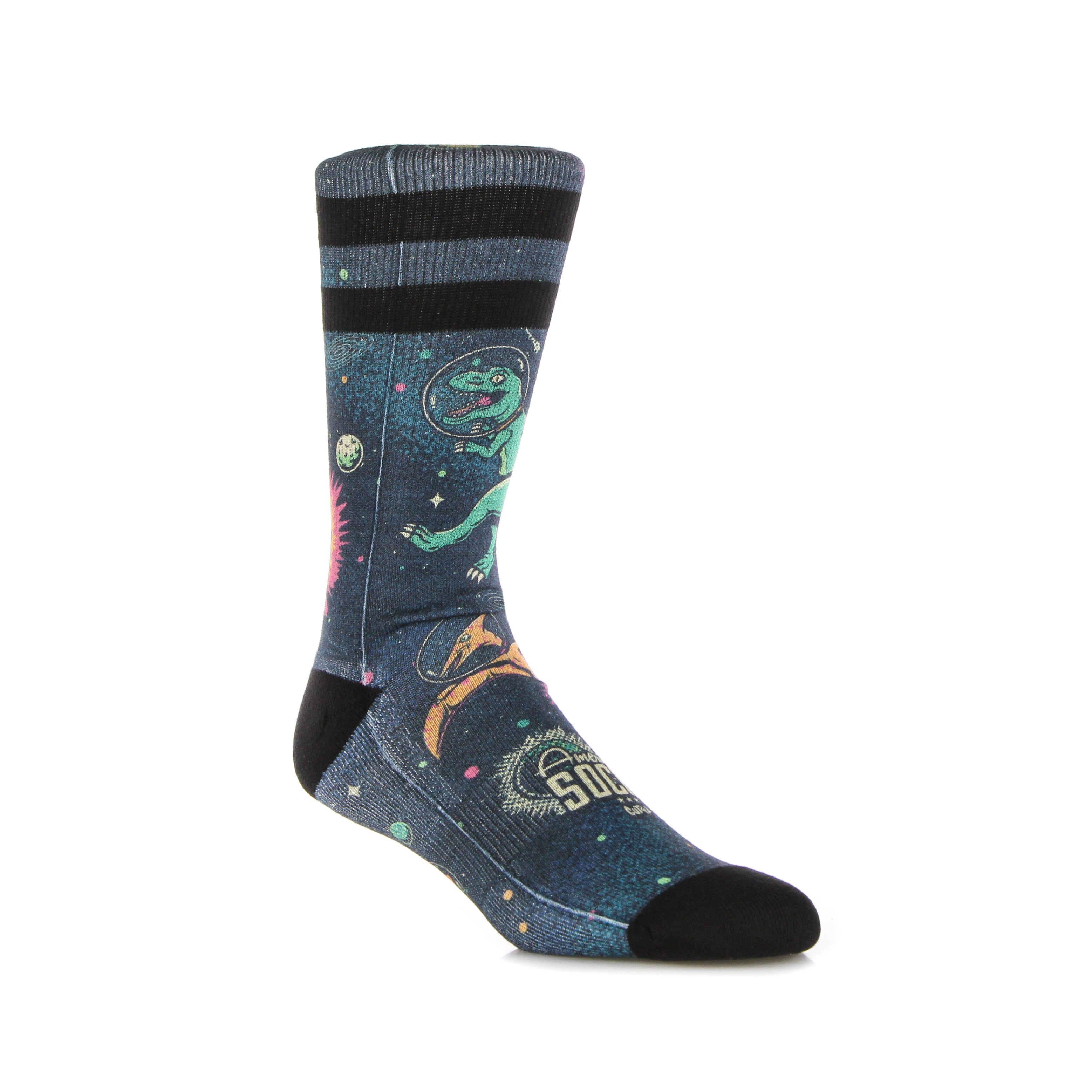 American Socks, Calza Media Uomo Signature Space Dino, Multi