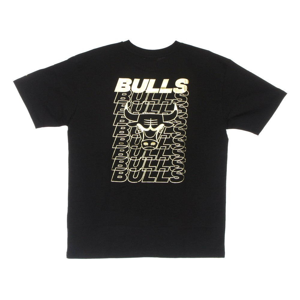 New Era, Maglietta Uomo Nba Stacked Metallic Print Oversized Tee Chibul, 