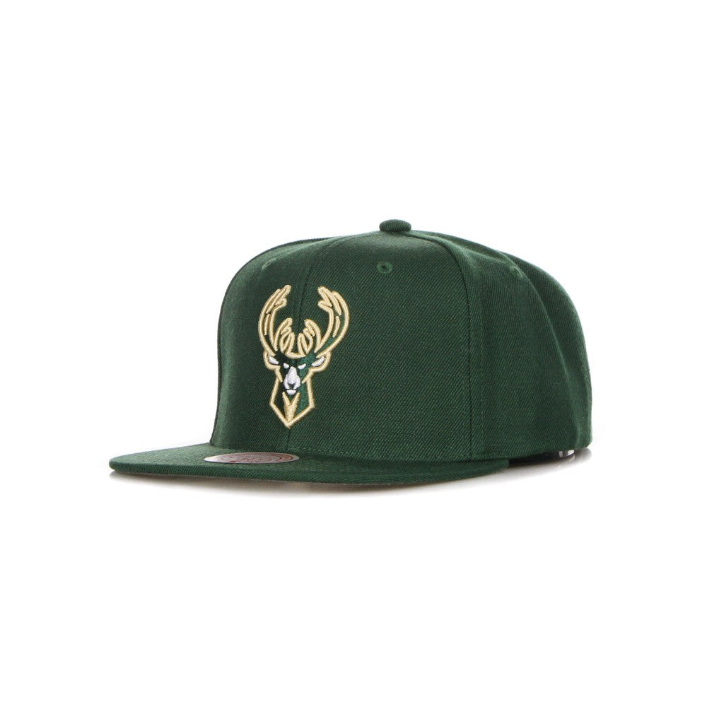 Mitchell & Ness, Cappellino Visiera Piatta Uomo Nba Team Ground 2.0 Snapback Milbuc, Green