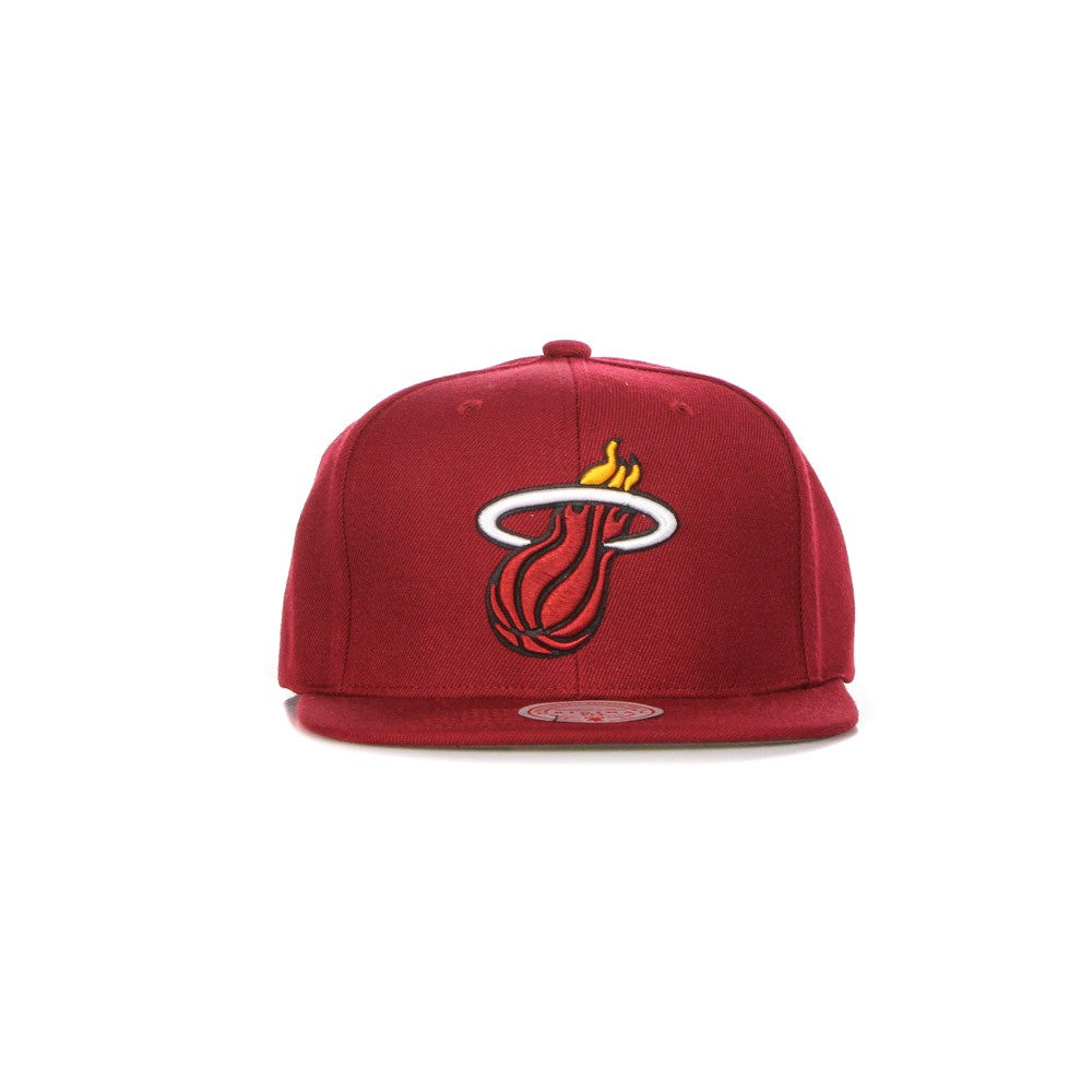 Mitchell & Ness, Cappellino Visiera Piatta Uomo Nba Team Ground 2.0 Snapback Miahea, 