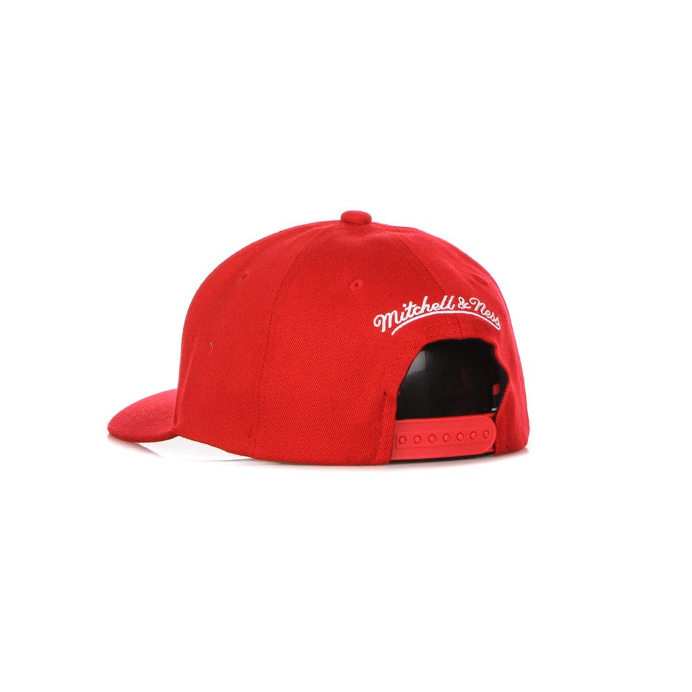 Mitchell & Ness, Cappellino Visiera Curva Uomo Nba Team Ground 2.0 Stretch Snapback Chibul, Red