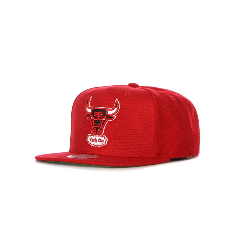 Cappellino Visiera Piatta Uomo Nba Team Ground 2.0 Snapback Hardwood Classics Chibul Red