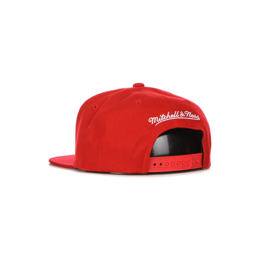 Mitchell & Ness, Cappellino Visiera Piatta Uomo Nba Team Ground 2.0 Snapback Hardwood Classics Miahea, Red