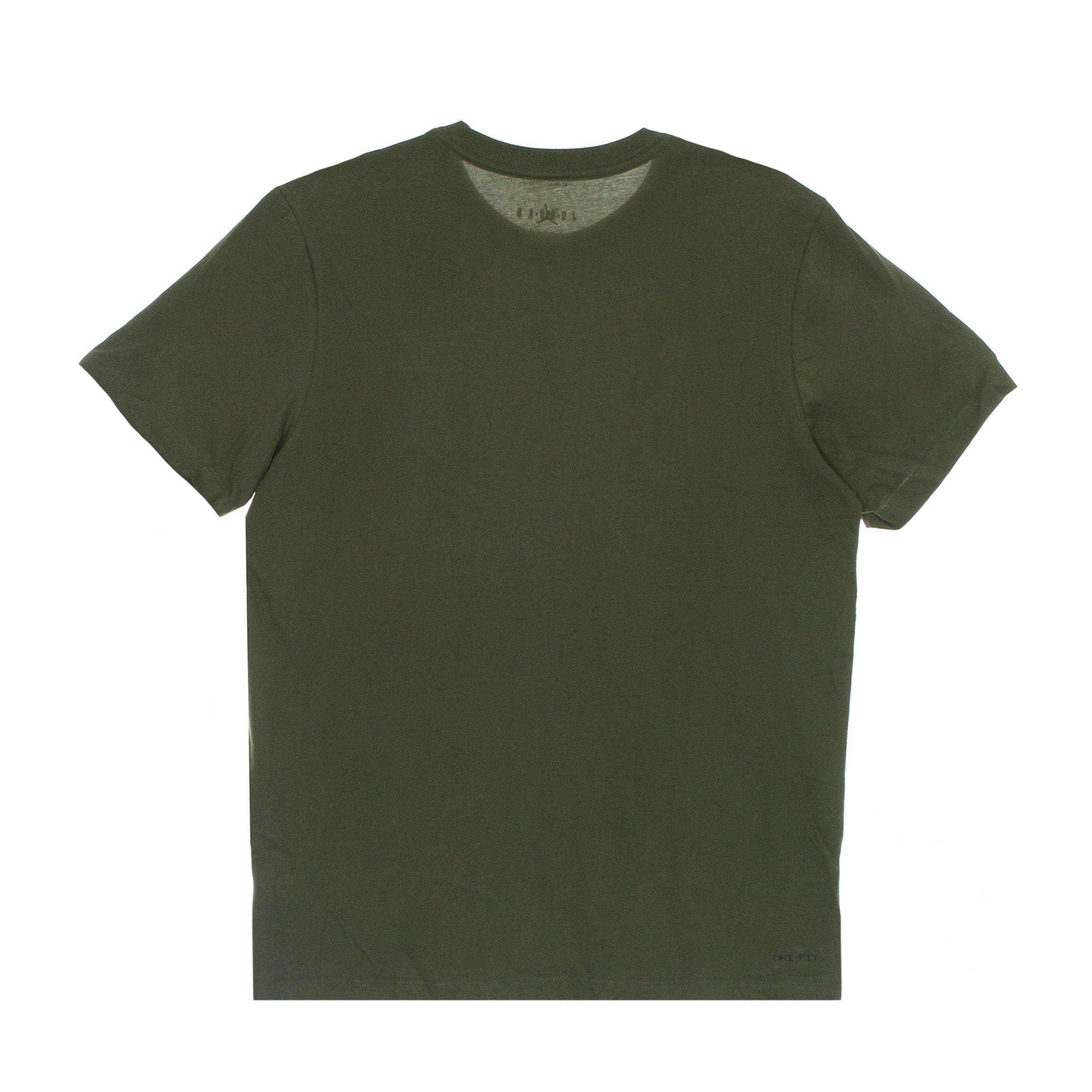 Maglietta Uomo M Jumpman Dry Fit Ss Crew Medium Olive/light Curry