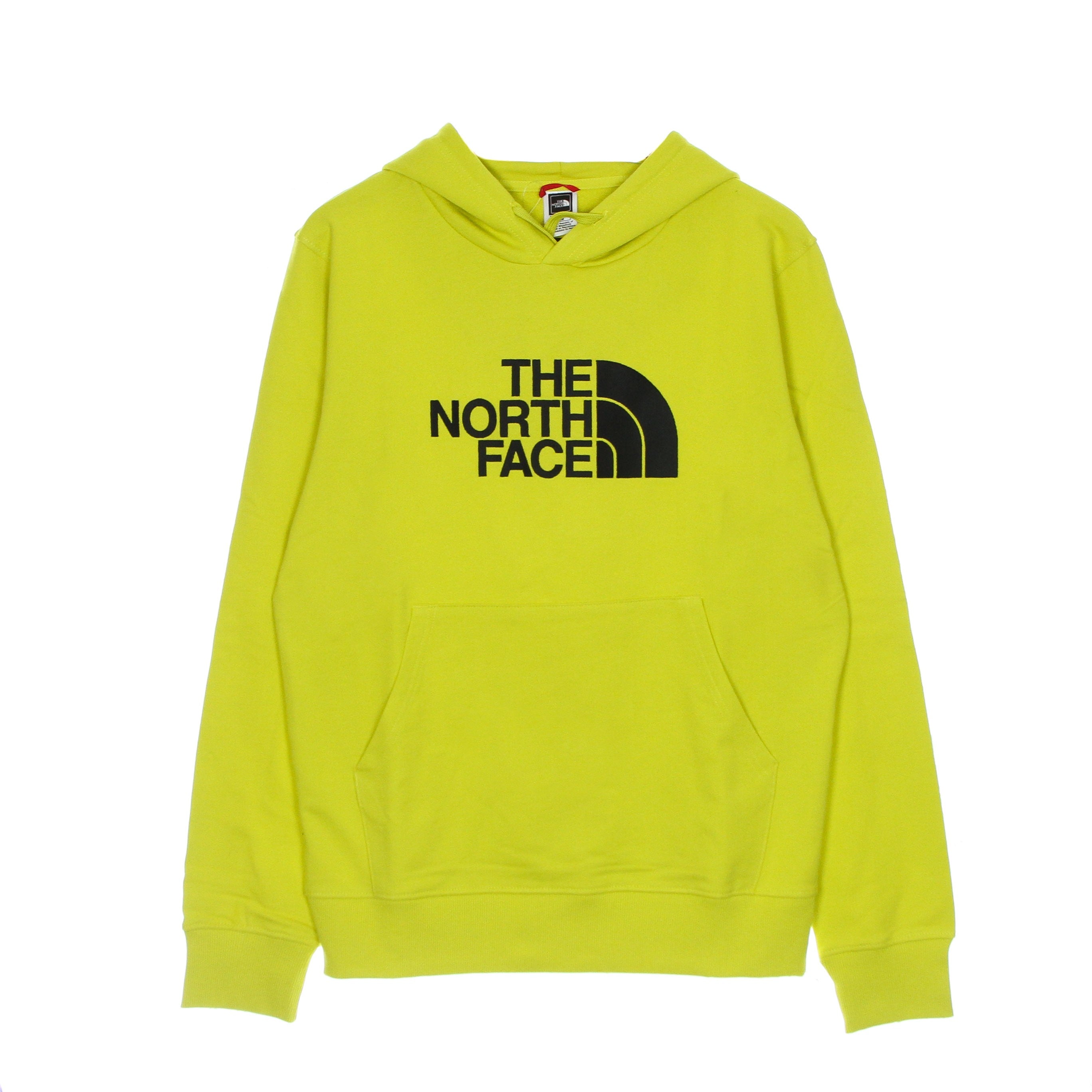 The North Face, Felpa Leggera Cappuccio Uomo Lt Drew Peak Po Hd, Acid Yellow