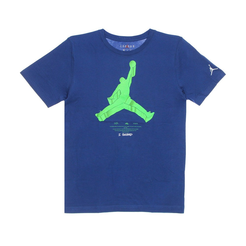 Jumpman boy t -shirt x nike action dk marina bleu