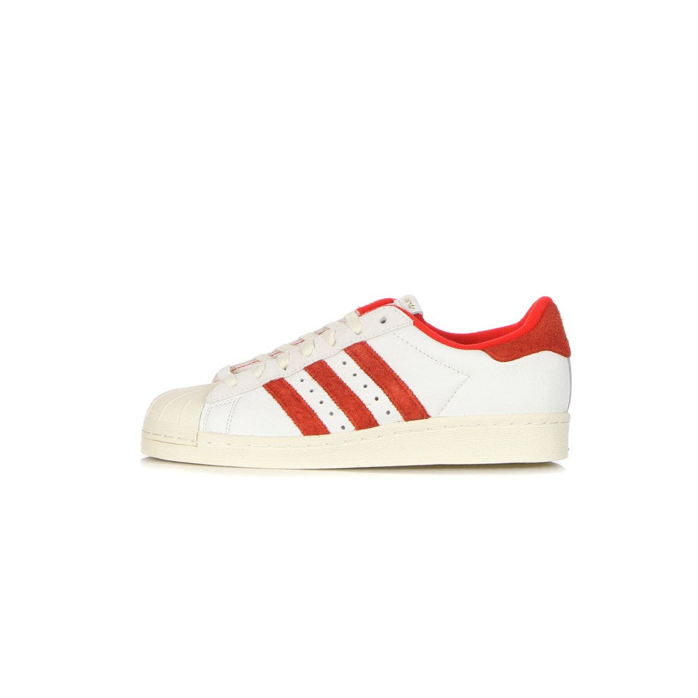 Adidas, Scarpa Bassa Uomo Superstar 82, Cloud White/vivid Red/cream White