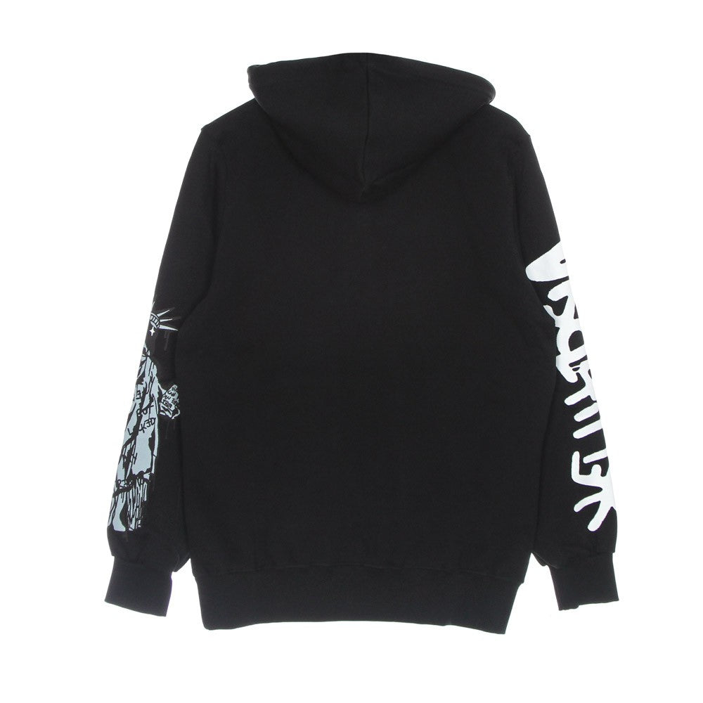 Felpa Leggera Cappuccio Uomo Liberty Hoodie Black