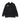 Leichtes Damen-Sweatshirt mit Kapuze und Logo auf der Rückseite, Schwarz