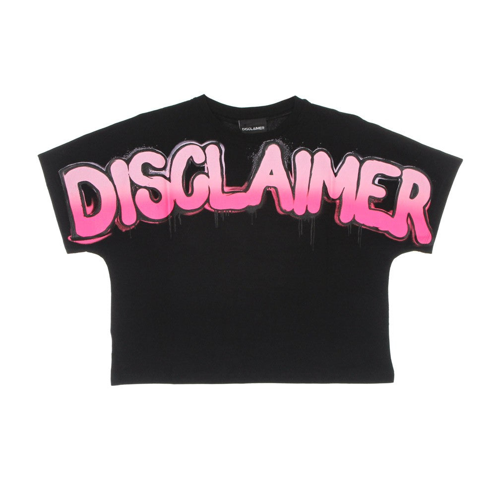 Big Logo Tee Black Women's Cropped T-Shirt